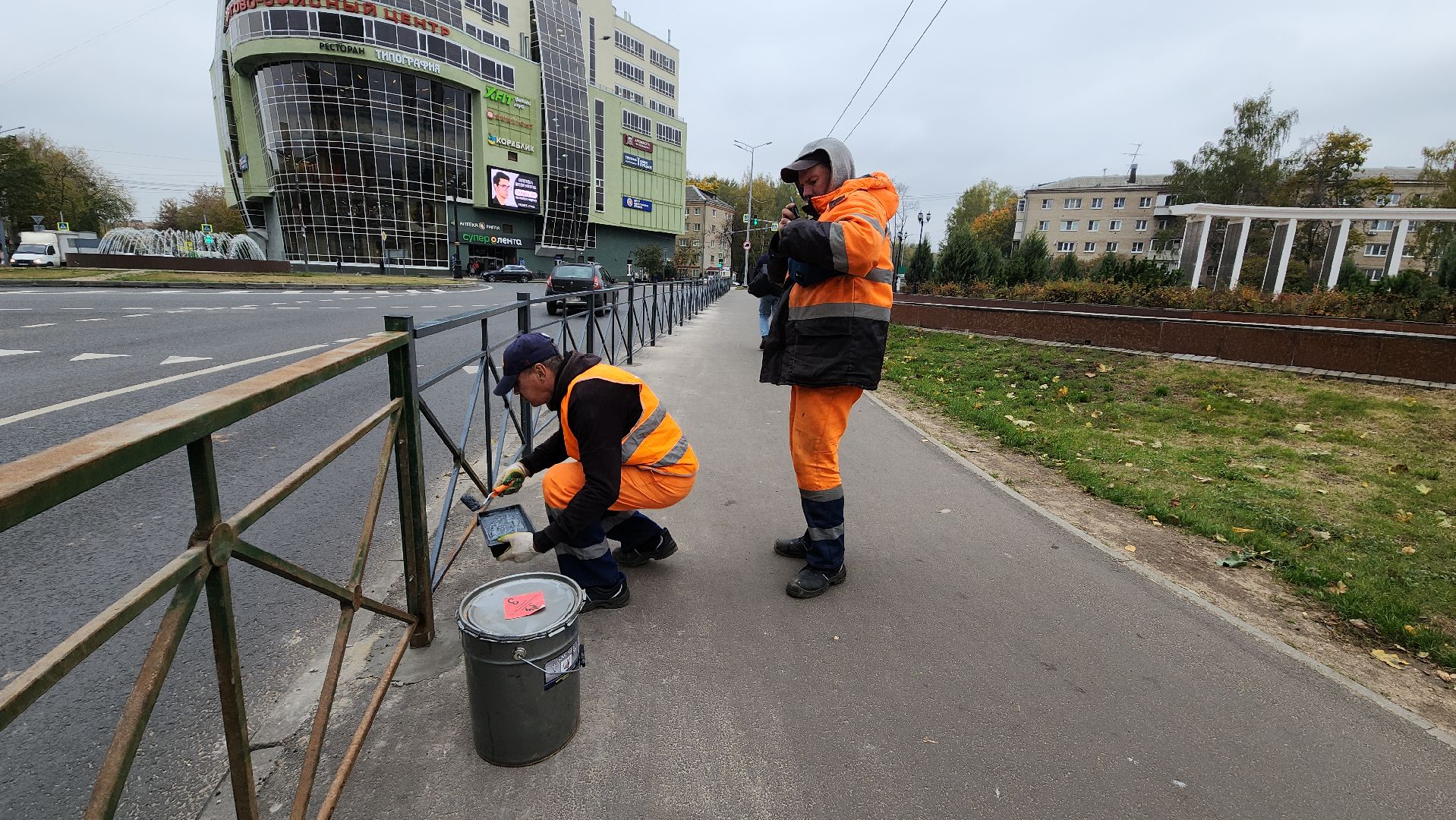 пушкино, дороги, ограждение, жители, дорога, тротуар,