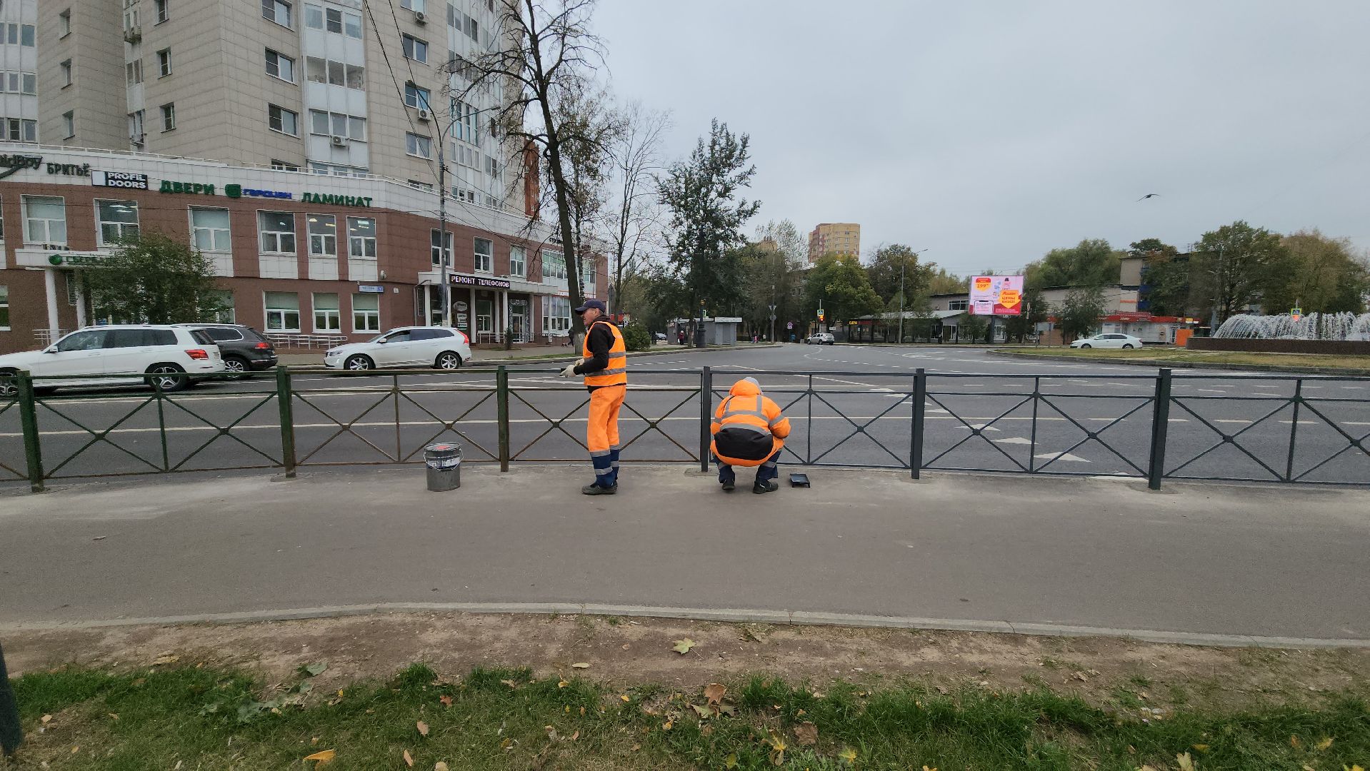 пушкино, дороги, ограждение, жители, дорога, тротуар,