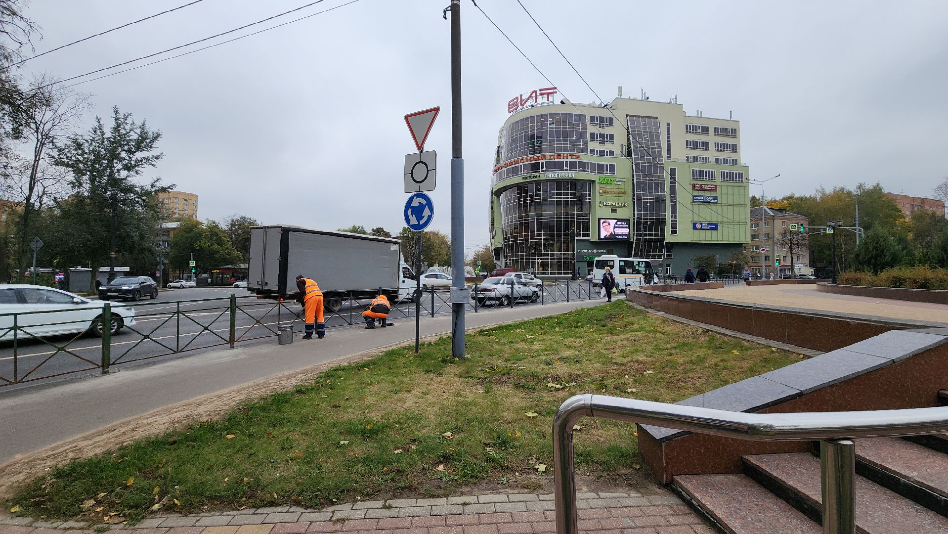 пушкино, дороги, ограждение, жители, дорога, тротуар,