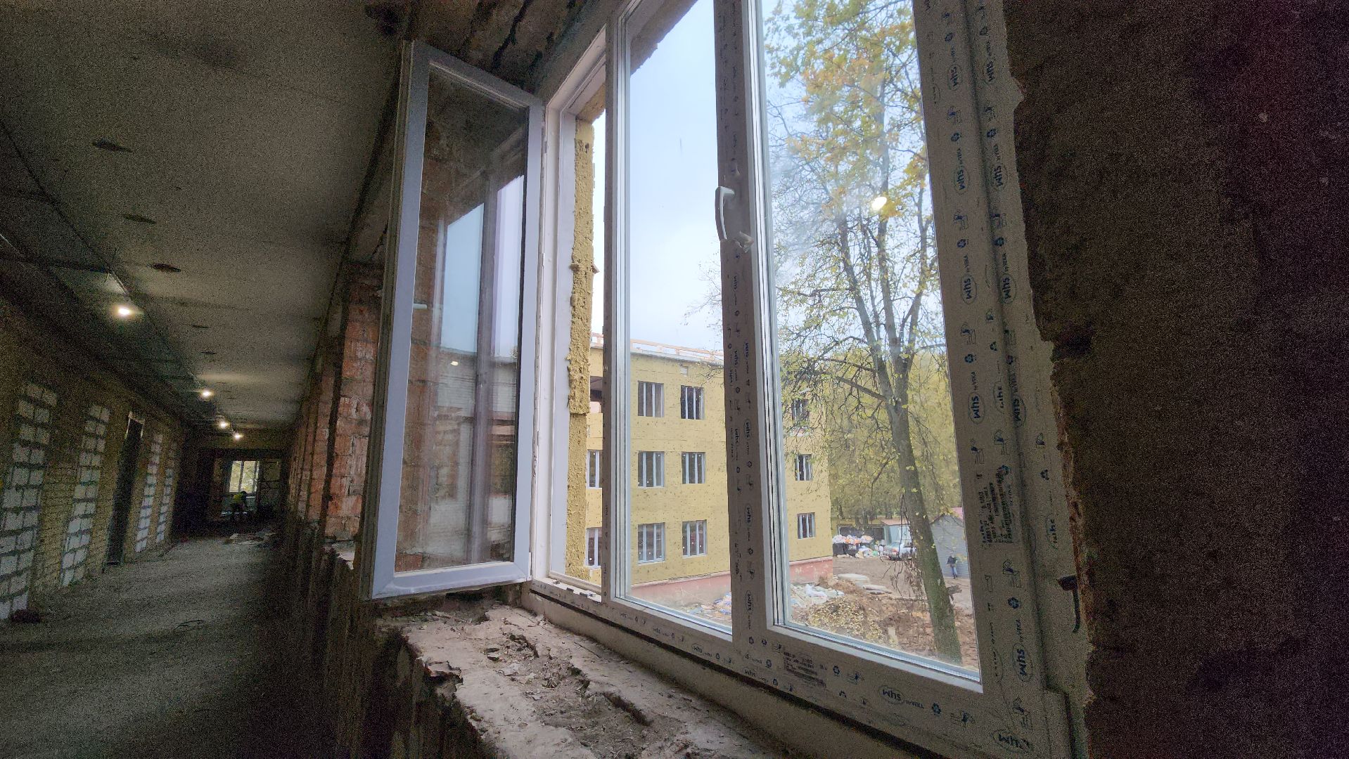 Ремонт школы, Лобня,Штукатурные работы,