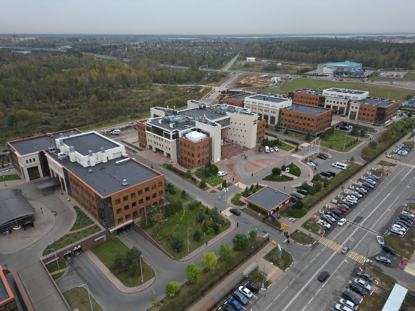 видео с коптера, дубна, оэз дубна, экономика,