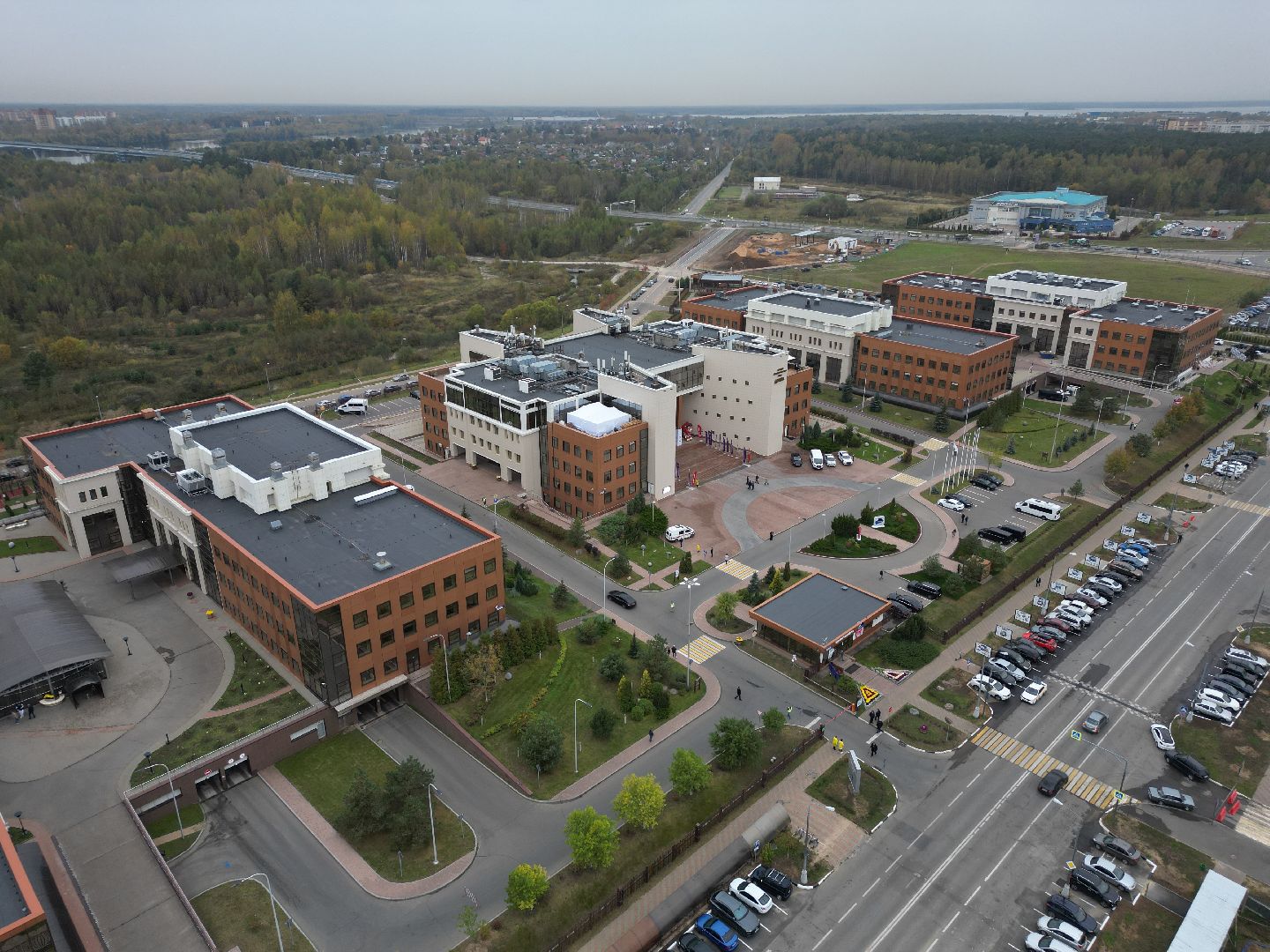 видео с коптера, дубна, оэз дубна, экономика,