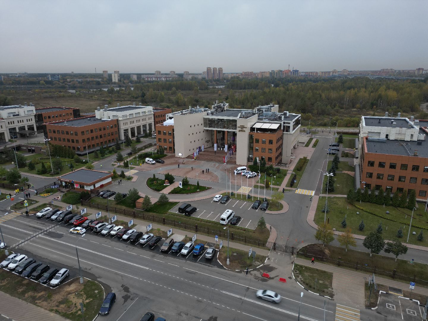 видео с коптера, дубна, оэз дубна, экономика,