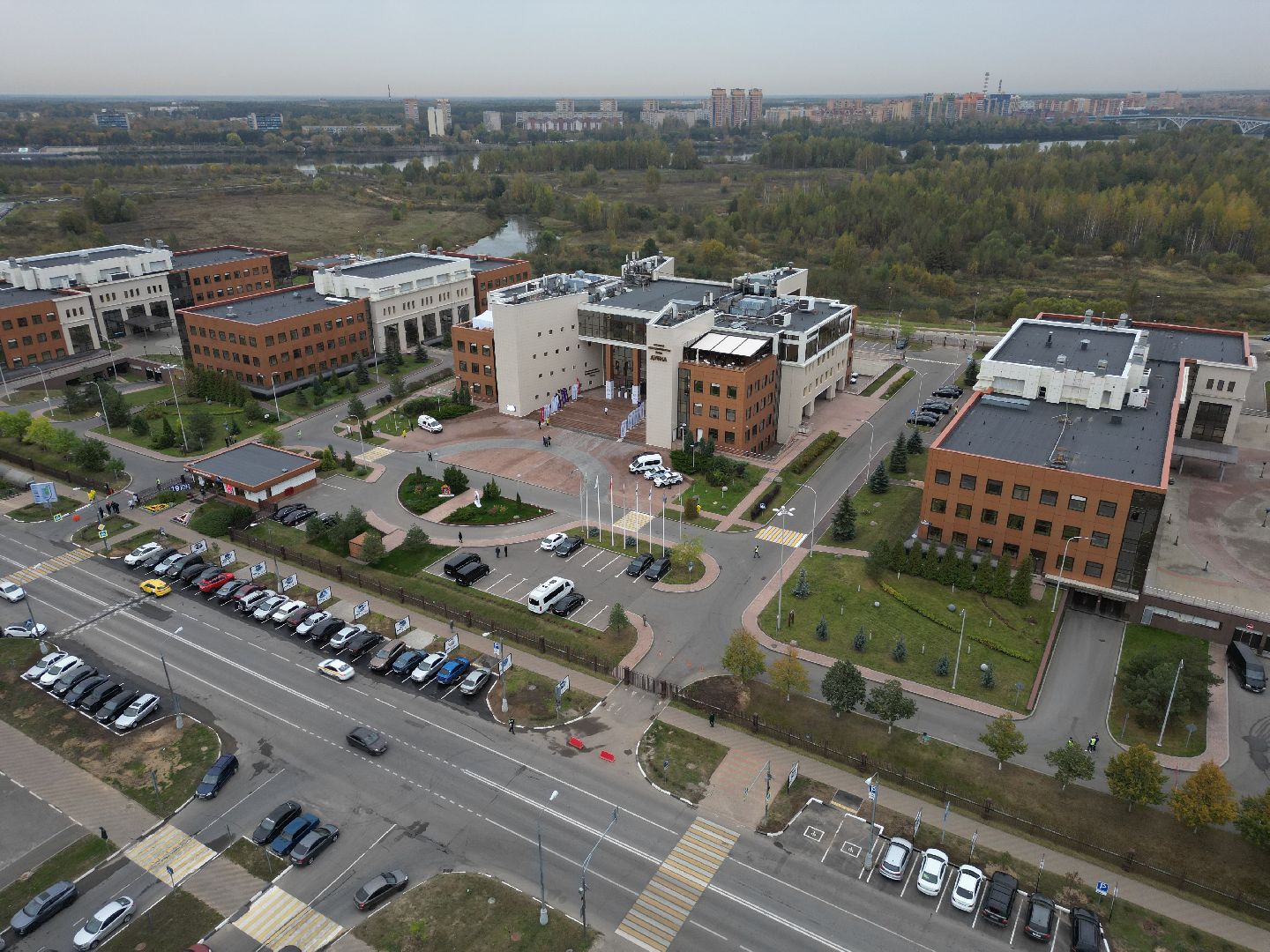 видео с коптера, дубна, оэз дубна, экономика,