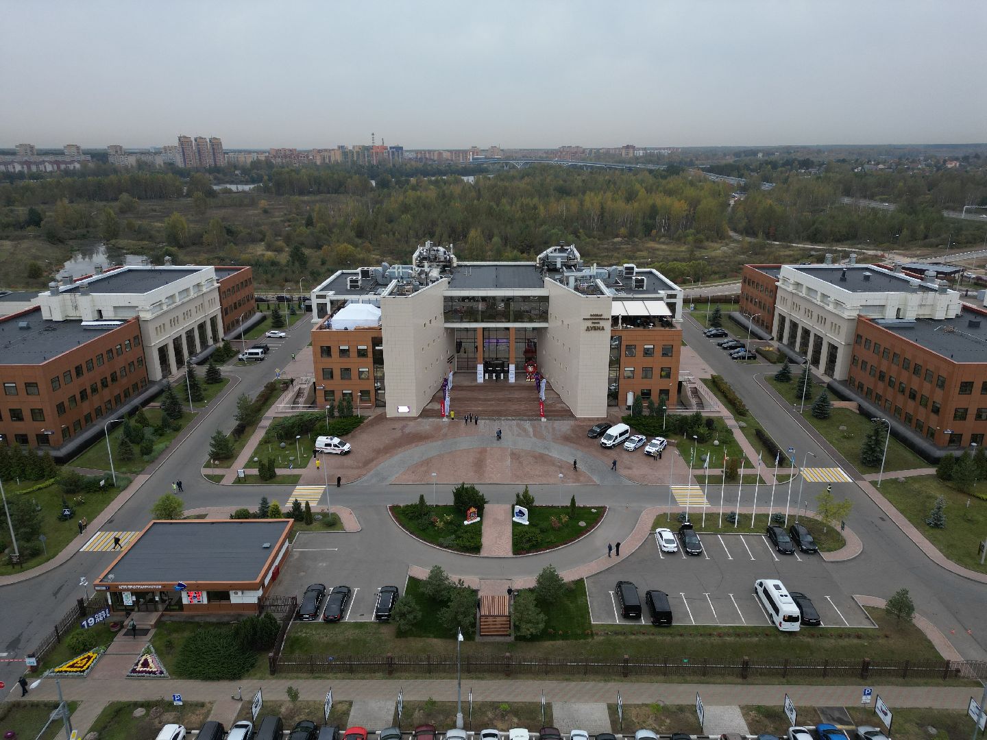 видео с коптера, дубна, оэз дубна, экономика,