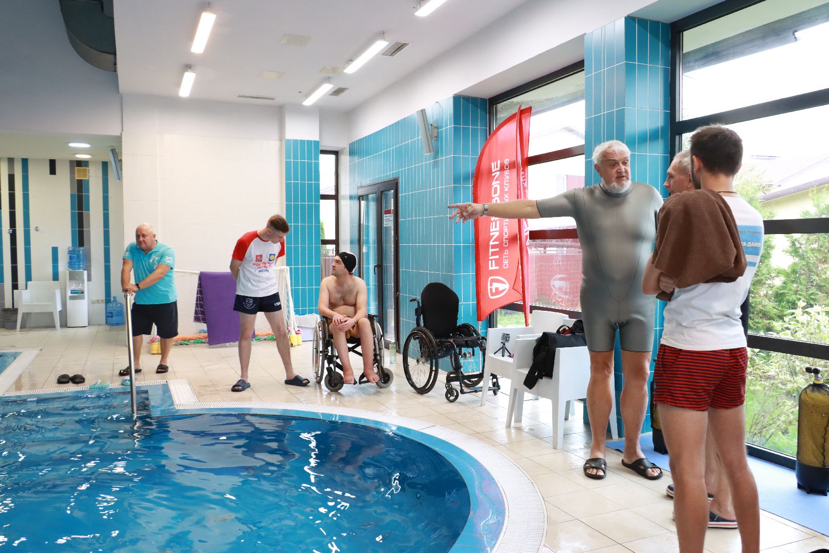 фильм, съемки фильма, инвалиды, дайвинг, спорт,