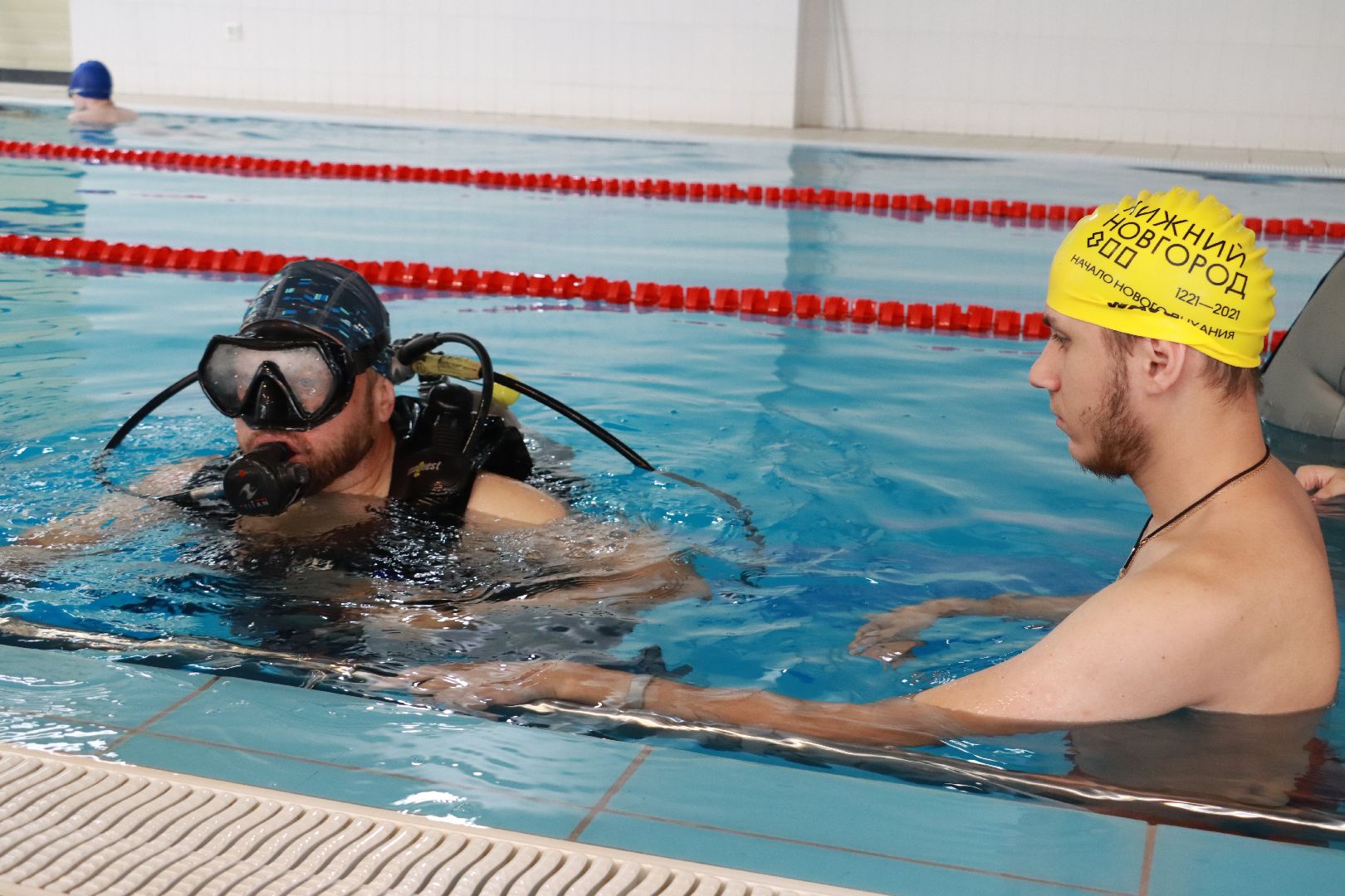 фильм, съемки фильма, инвалиды, дайвинг, спорт,