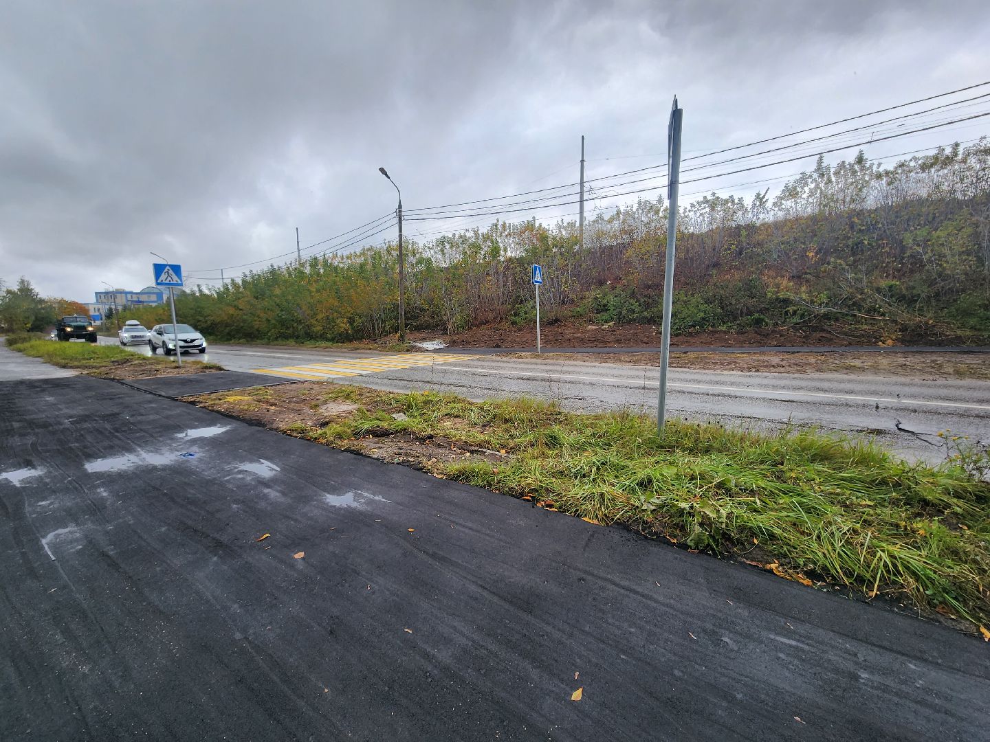 Коломна, дороги, тротуар,