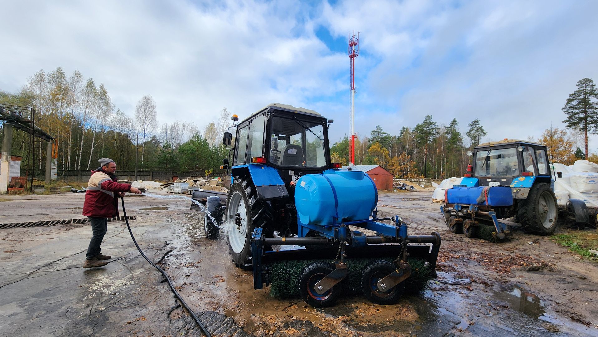 благоустройство, комбинат благоустройства, протвино, готовность к зиме, техника,