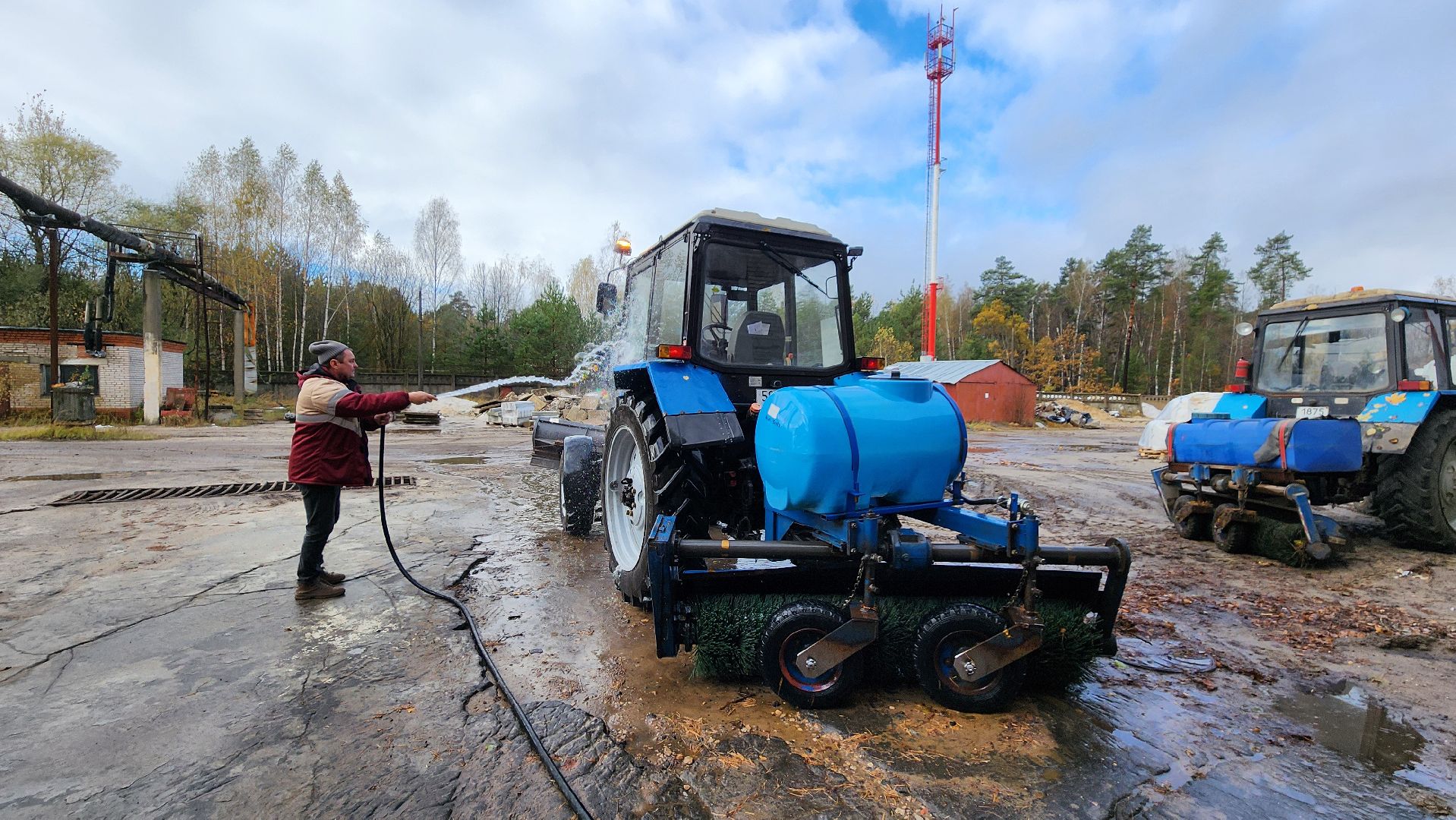 благоустройство, комбинат благоустройства, протвино, готовность к зиме, техника,