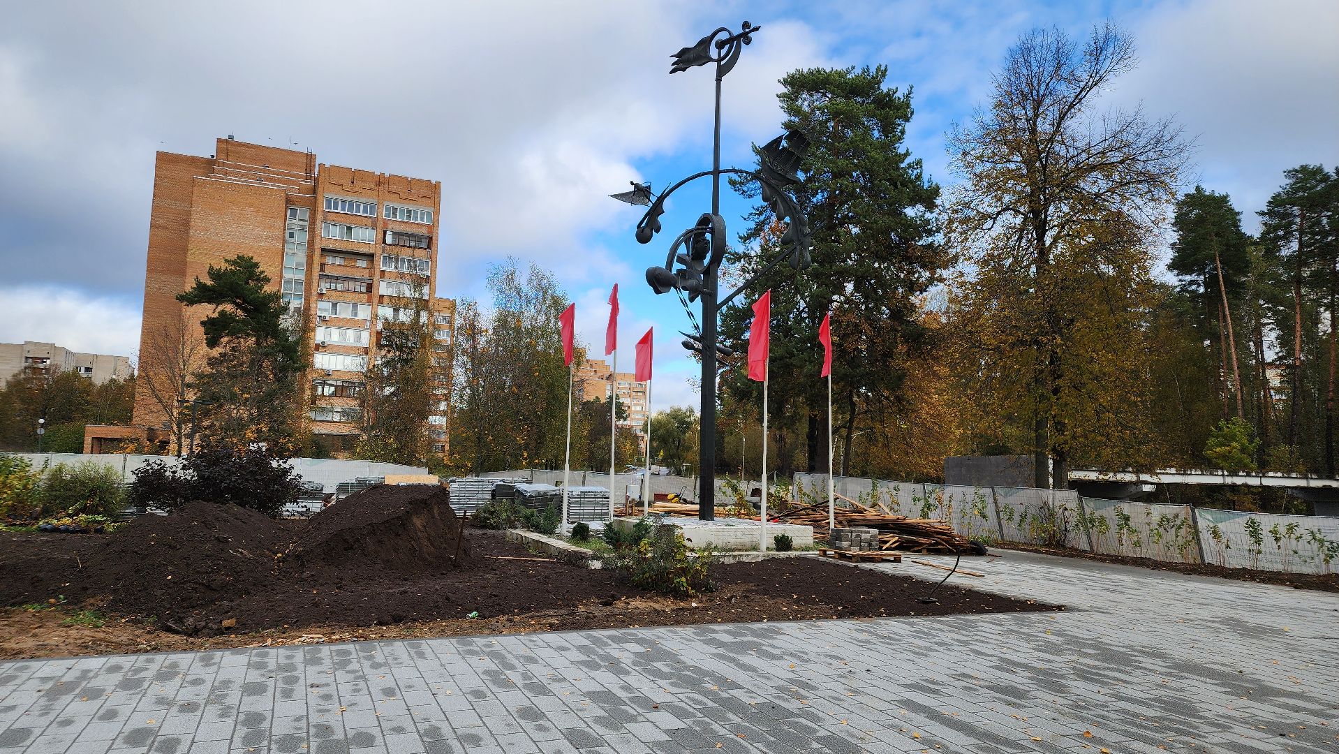 площадь у старта, ремонт, протвино, плиточное покрытие, благоустройство,