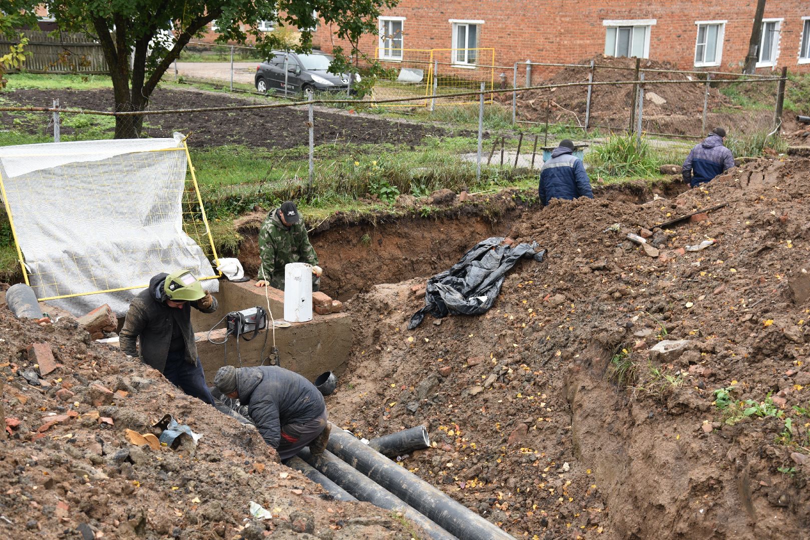 лотошино, новолотошино, жкх, коммунальная инфраструктура, теплотрасса, трубы, замена теплотрассы, замена труб,