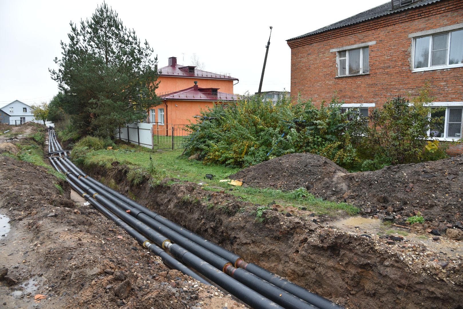 лотошино, новолотошино, жкх, коммунальная инфраструктура, теплотрасса, трубы, замена теплотрассы, замена труб,