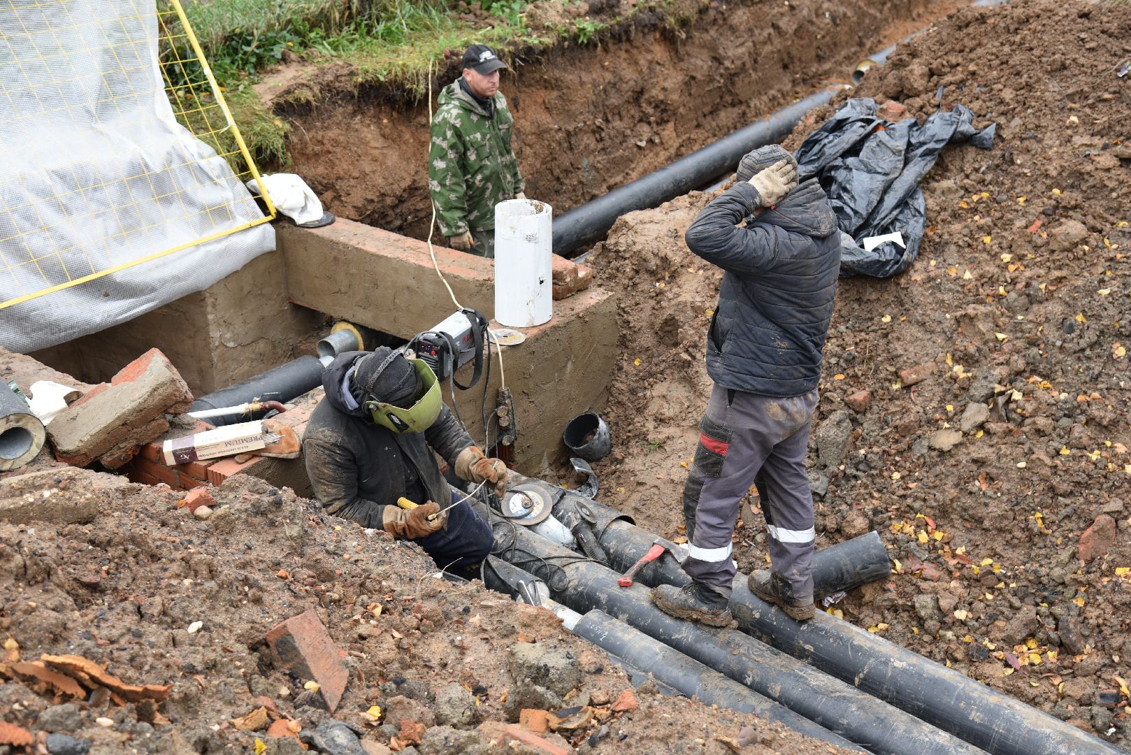 лотошино, новолотошино, жкх, коммунальная инфраструктура, теплотрасса, трубы, замена теплотрассы, замена труб,