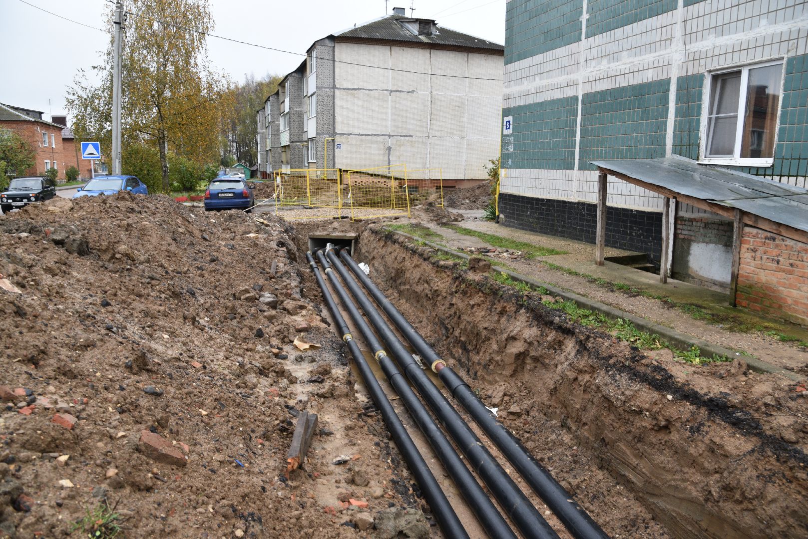 лотошино, новолотошино, жкх, коммунальная инфраструктура, теплотрасса, трубы, замена теплотрассы, замена труб,