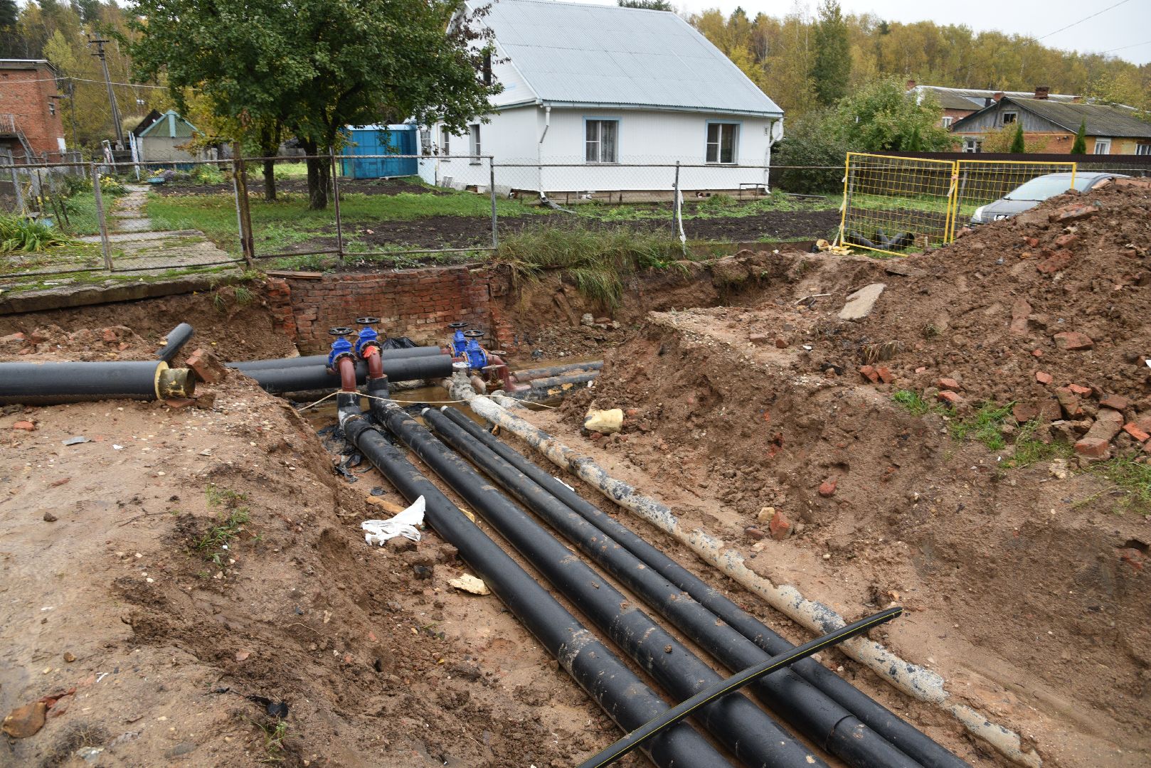 лотошино, новолотошино, жкх, коммунальная инфраструктура, теплотрасса, трубы, замена теплотрассы, замена труб,