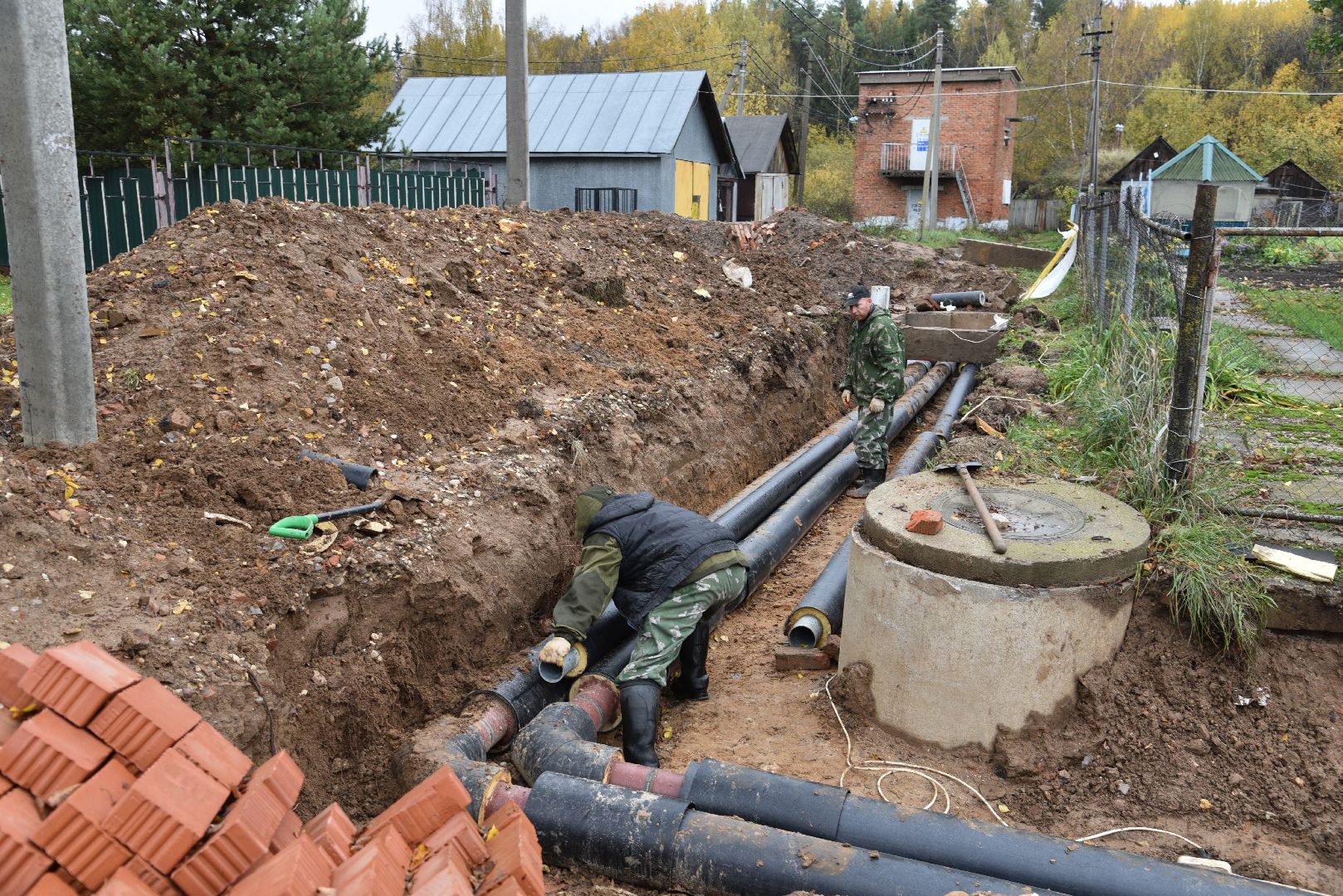 лотошино, новолотошино, жкх, коммунальная инфраструктура, теплотрасса, трубы, замена теплотрассы, замена труб,