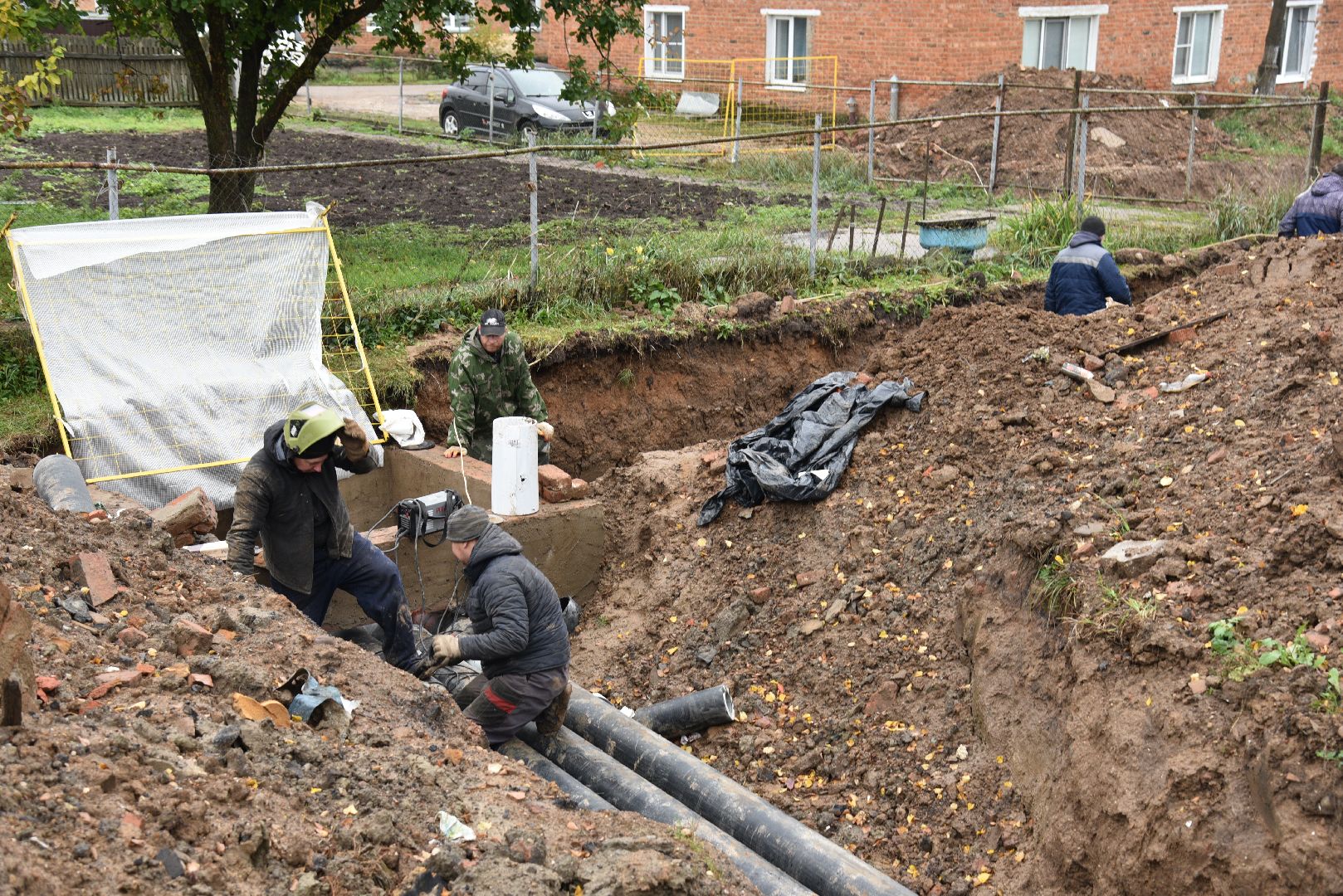 лотошино, новолотошино, жкх, коммунальная инфраструктура, теплотрасса, трубы, замена теплотрассы, замена труб,