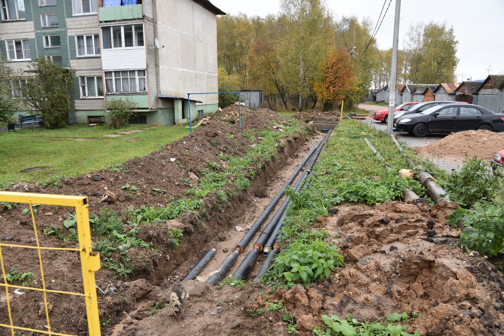 лотошино, новолотошино, жкх, коммунальная инфраструктура, теплотрасса, трубы, замена теплотрассы, замена труб,