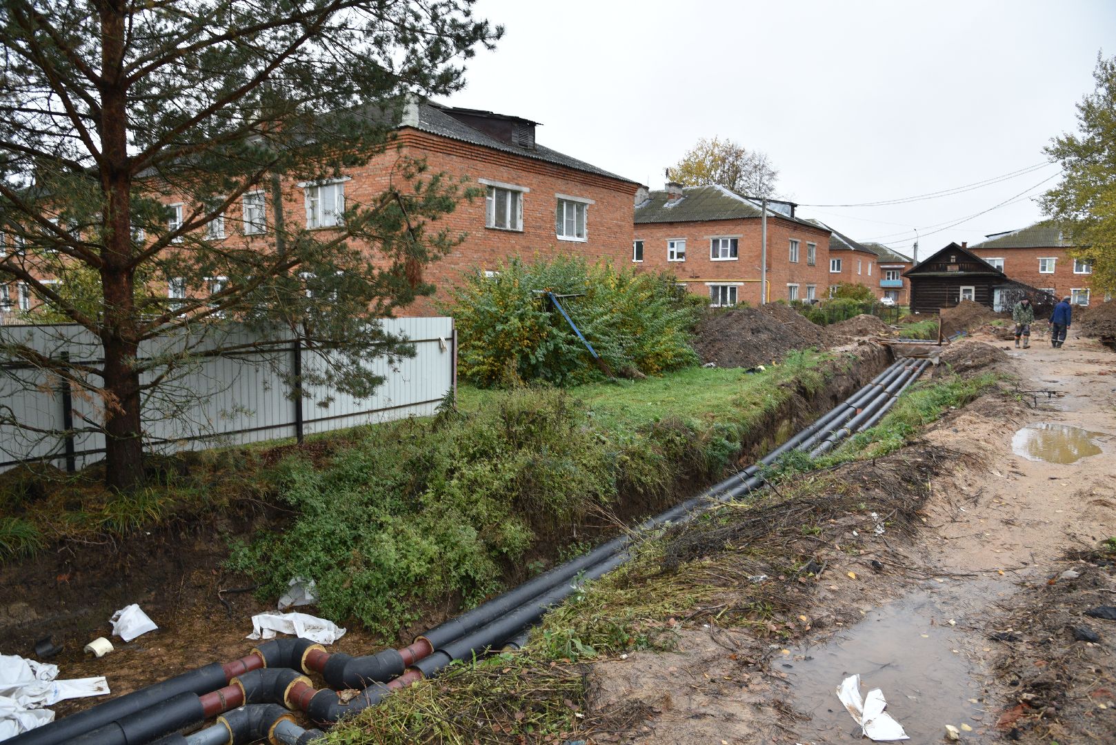 лотошино, новолотошино, жкх, коммунальная инфраструктура, теплотрасса, трубы, замена теплотрассы, замена труб,