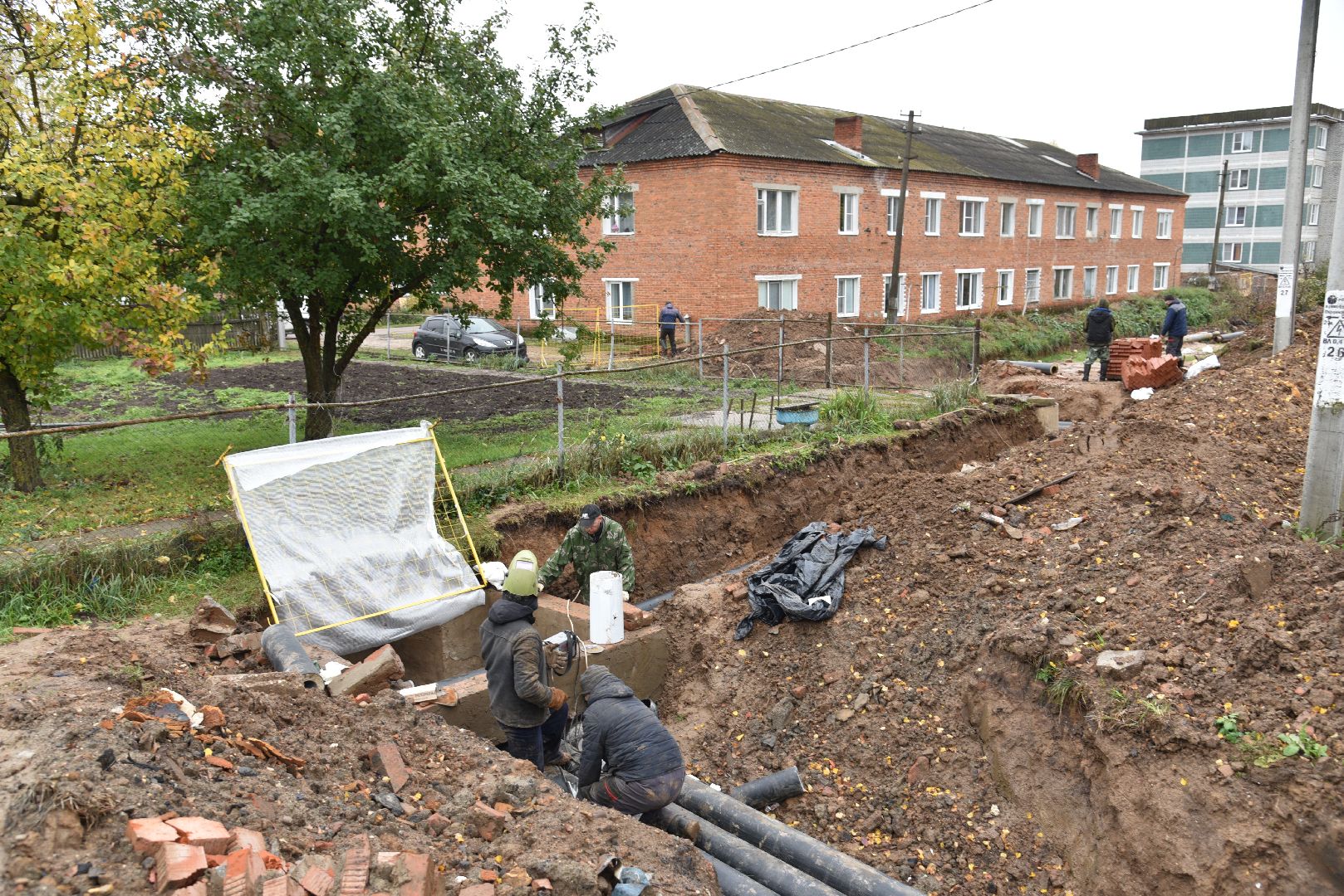 лотошино, новолотошино, жкх, коммунальная инфраструктура, теплотрасса, трубы, замена теплотрассы, замена труб,