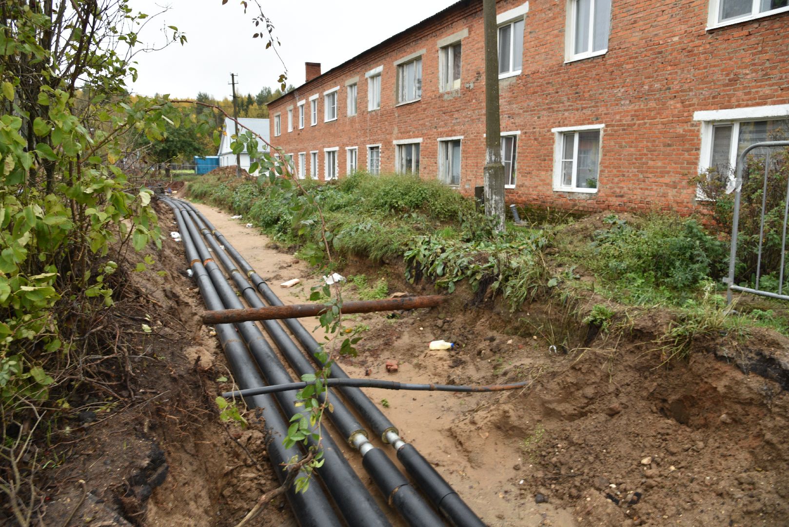 лотошино, новолотошино, жкх, коммунальная инфраструктура, теплотрасса, трубы, замена теплотрассы, замена труб,
