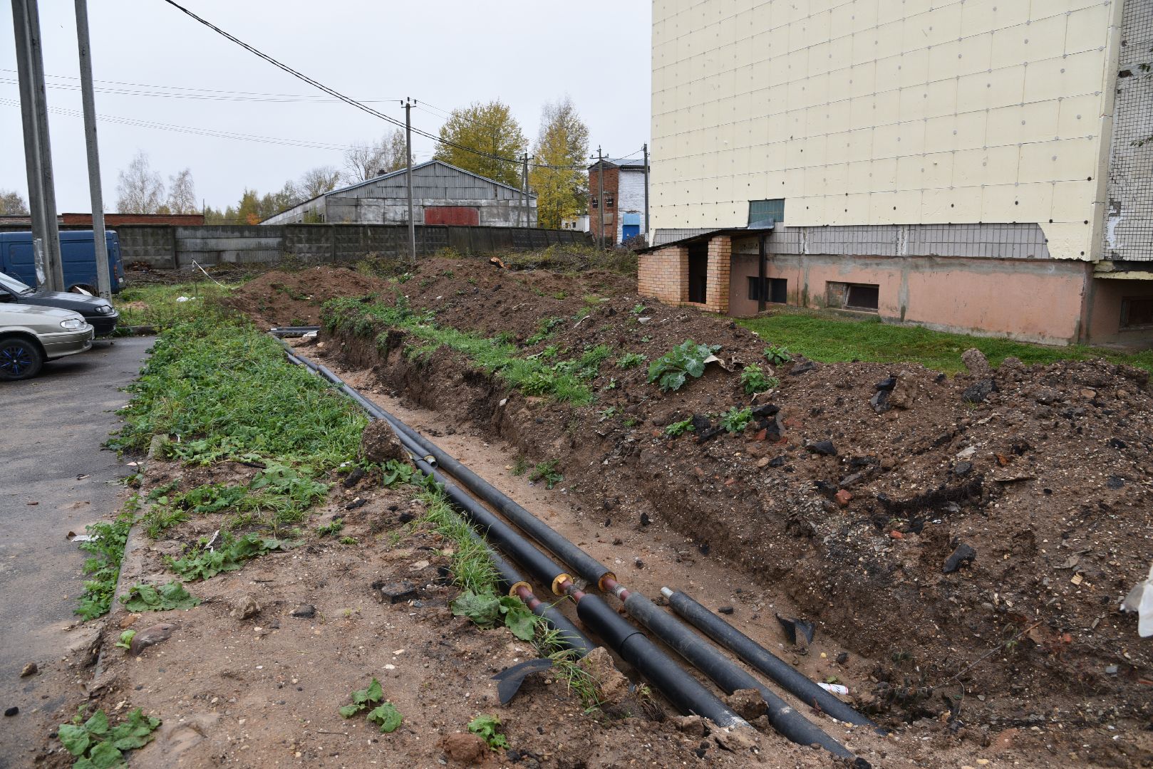 лотошино, новолотошино, жкх, коммунальная инфраструктура, теплотрасса, трубы, замена теплотрассы, замена труб,