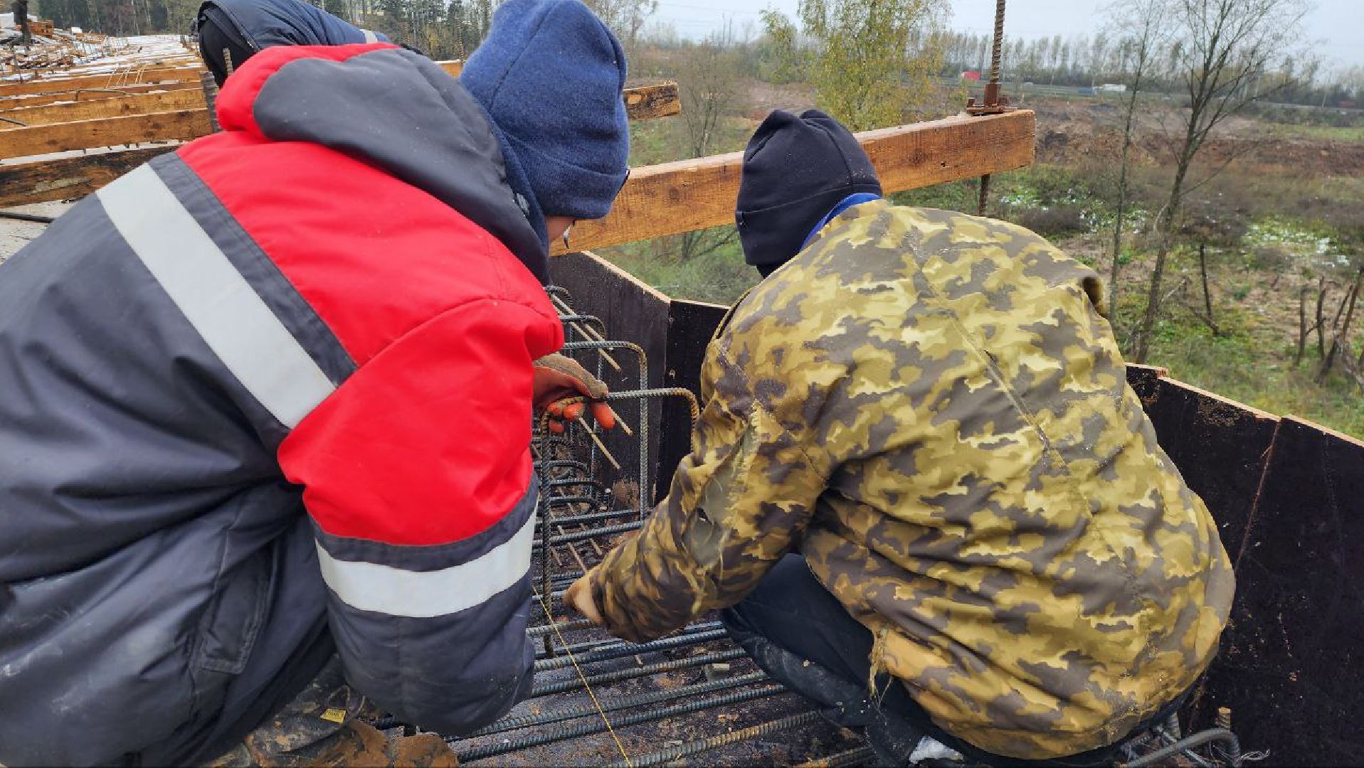 строительство, мост, дорога,