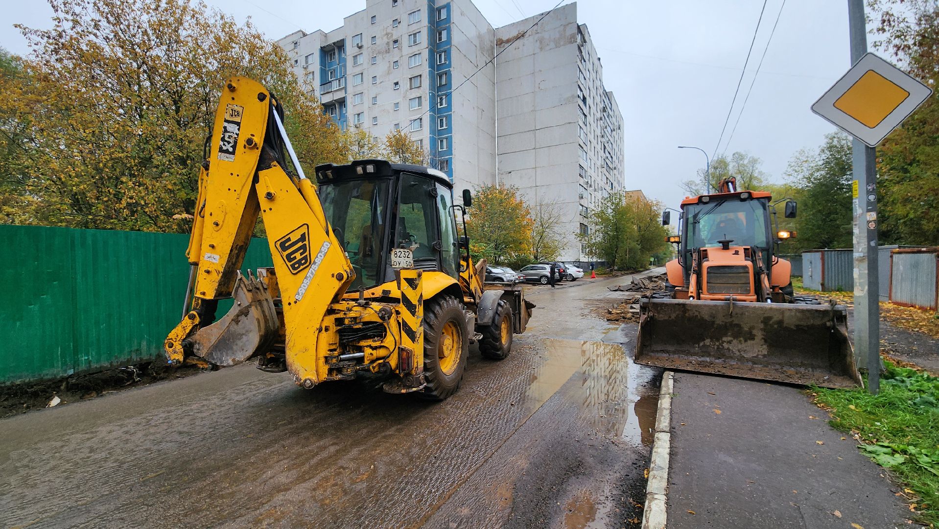 ремонт автомобильных дорог, бордюрный камень, лобня,