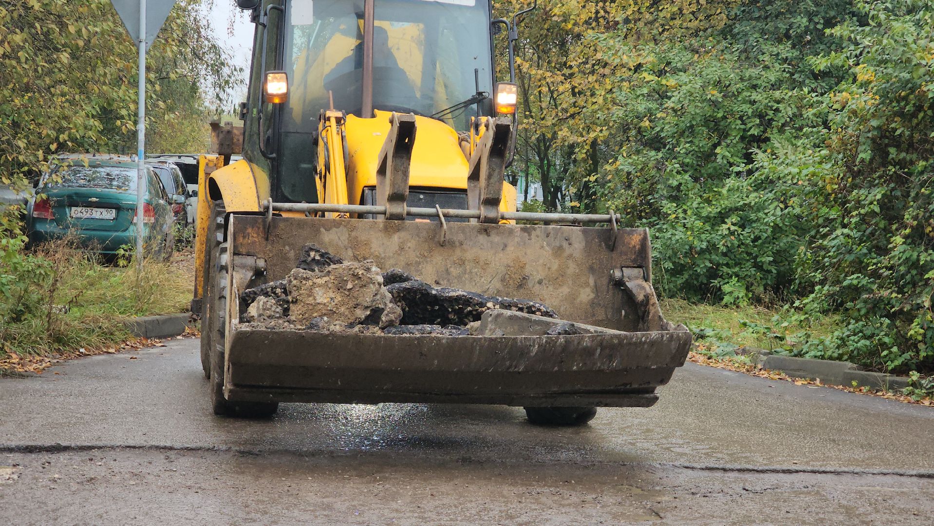 ремонт автомобильных дорог, бордюрный камень, лобня,