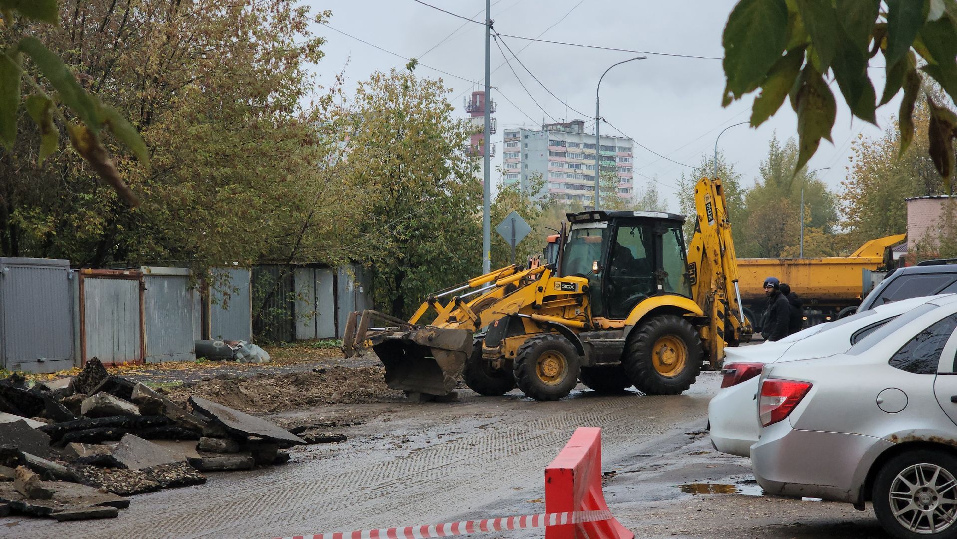 ремонт автомобильных дорог, бордюрный камень, лобня,
