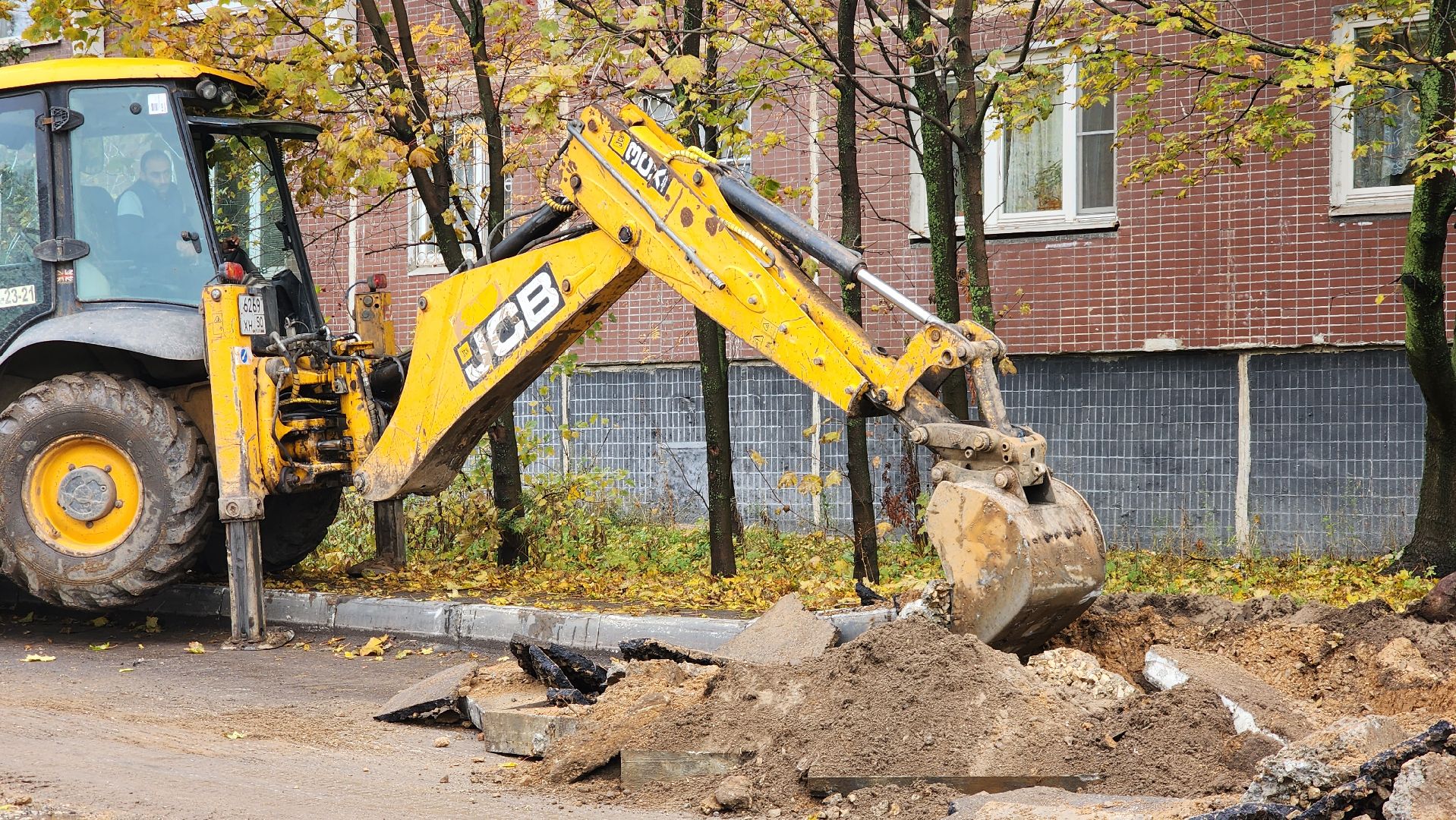 ремонт автомобильных дорог, бордюрный камень, лобня,