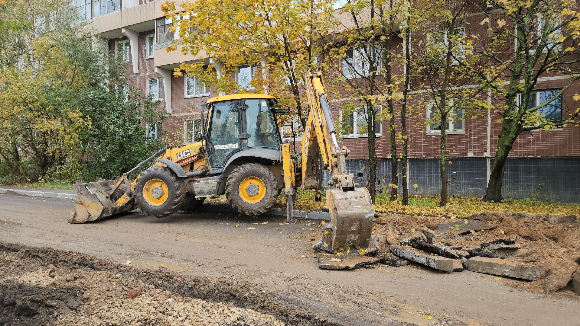 ремонт автомобильных дорог, бордюрный камень, лобня,