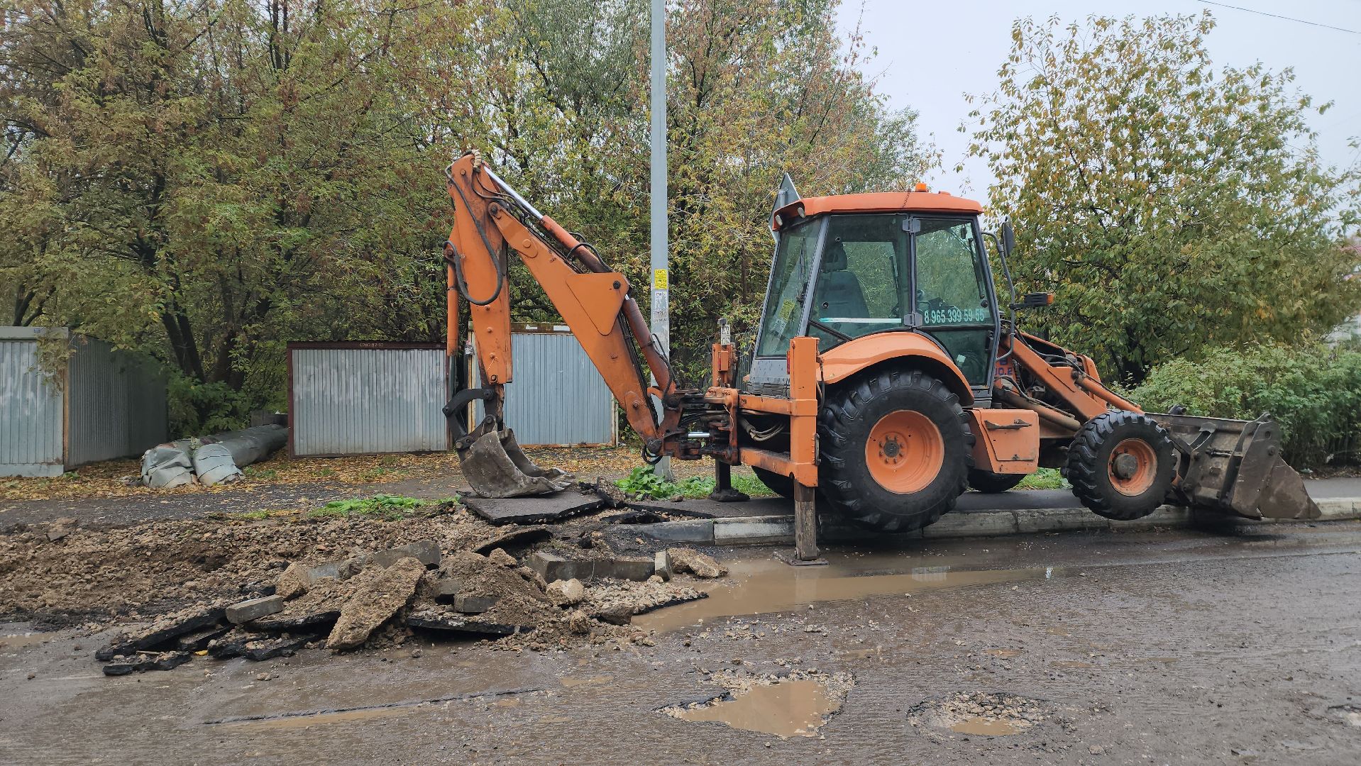 ремонт автомобильных дорог, бордюрный камень, лобня,