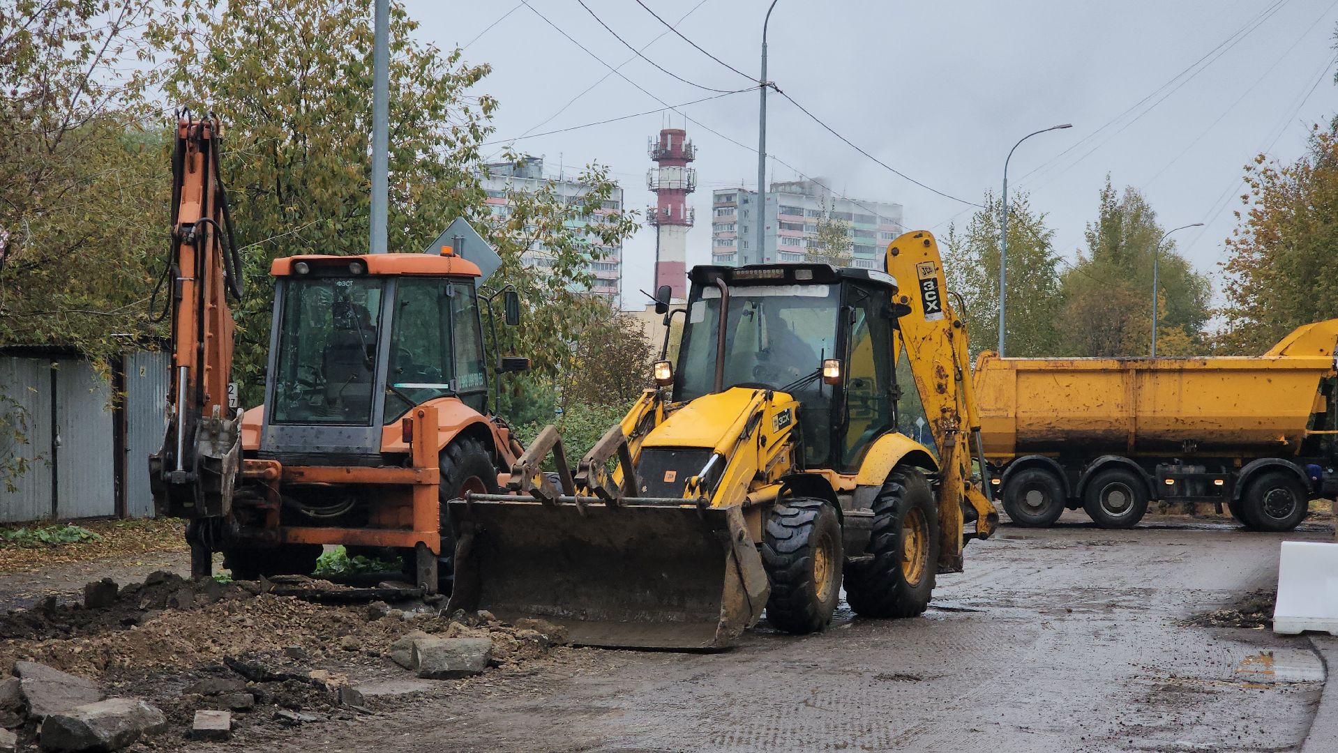 ремонт автомобильных дорог, бордюрный камень, лобня,