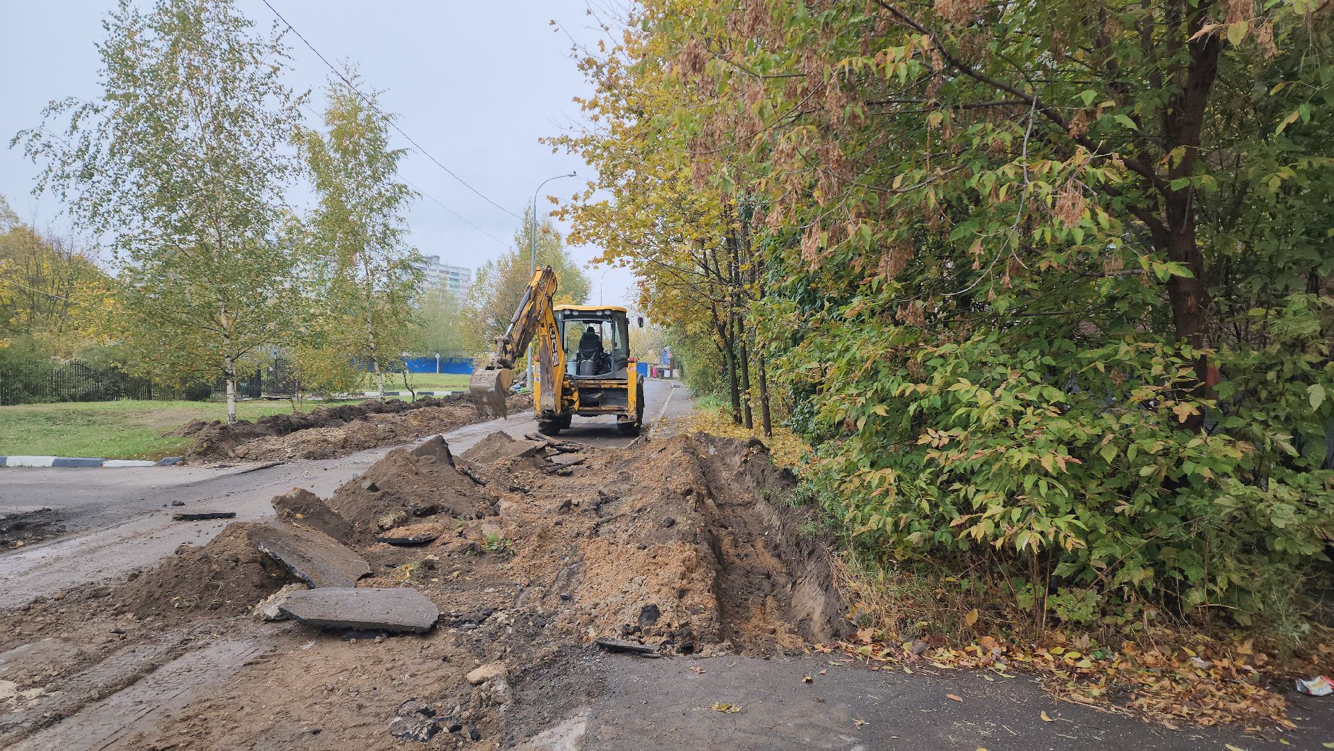 ремонт автомобильных дорог, бордюрный камень, лобня,