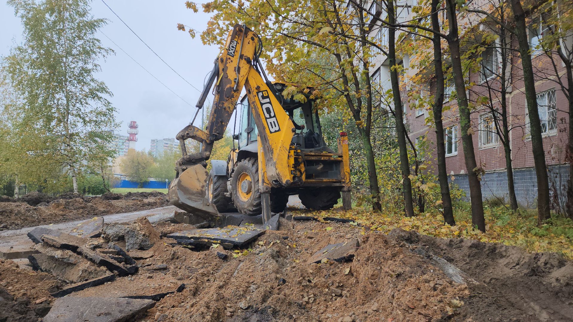 ремонт автомобильных дорог, бордюрный камень, лобня,