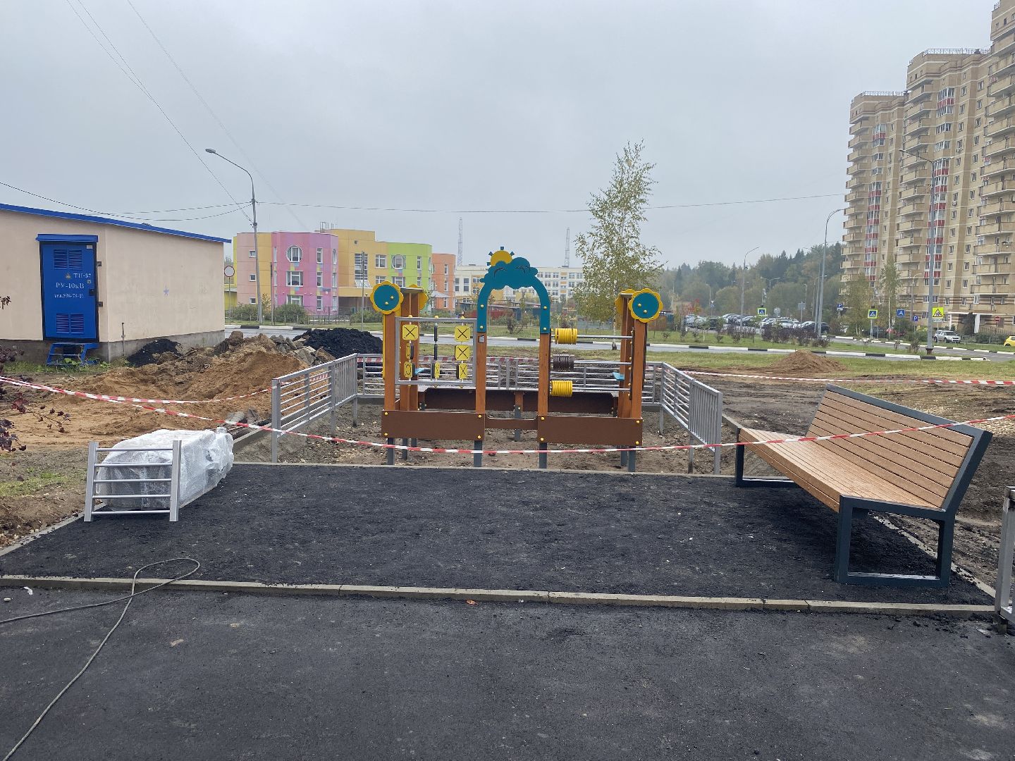 губернаторская детская площадка, Власиха благоустройство, новый игровой комплекс, игровой комплекс Забава, ГК Забава,