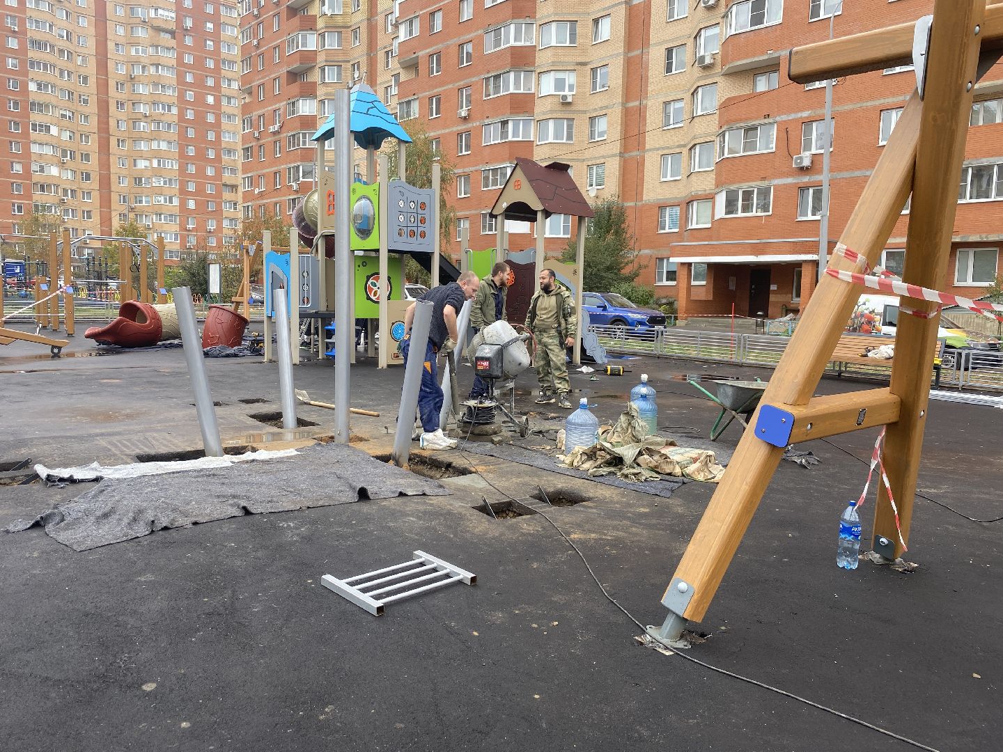 губернаторская детская площадка, Власиха благоустройство, новый игровой комплекс, игровой комплекс Забава, ГК Забава,