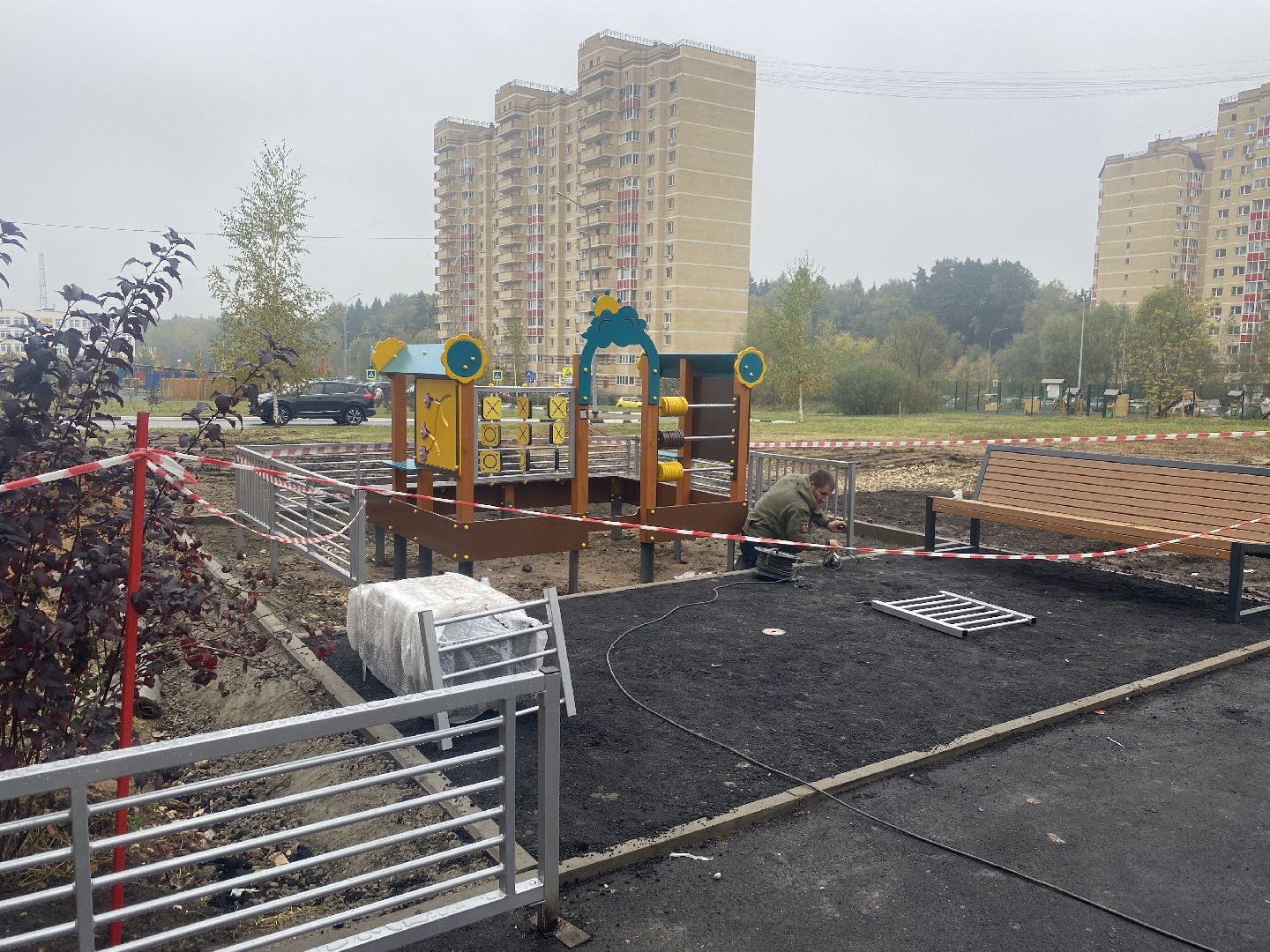 губернаторская детская площадка, Власиха благоустройство, новый игровой комплекс, игровой комплекс Забава, ГК Забава,