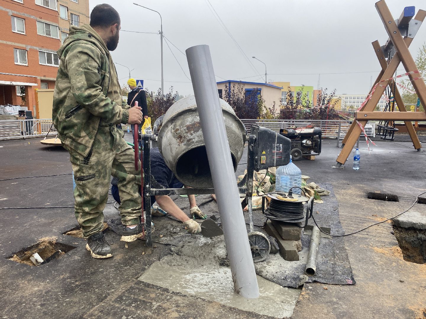 губернаторская детская площадка, Власиха благоустройство, новый игровой комплекс, игровой комплекс Забава, ГК Забава,