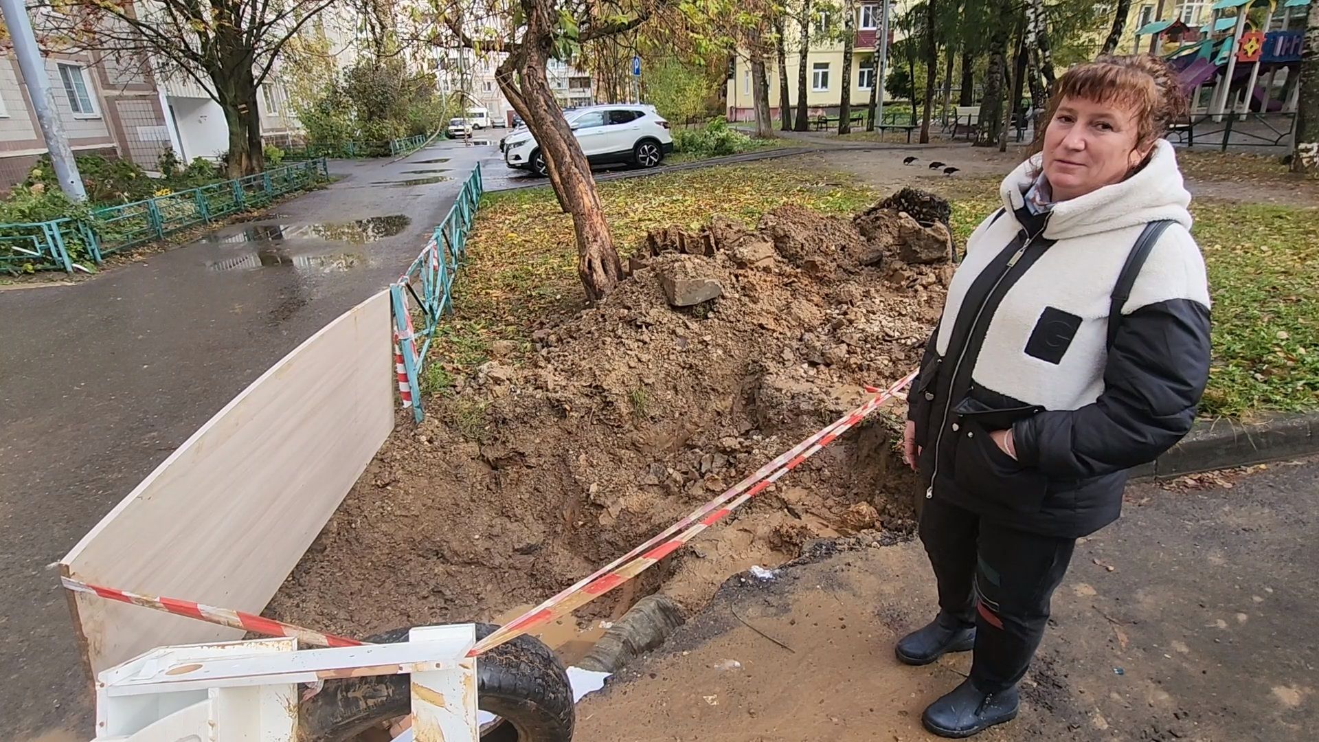 Чехов, ремонт теплосети, устранение аварии, теплоснабжение, пуск отопления, улица Лопасненская, МП ЖКХ Чеховского района,