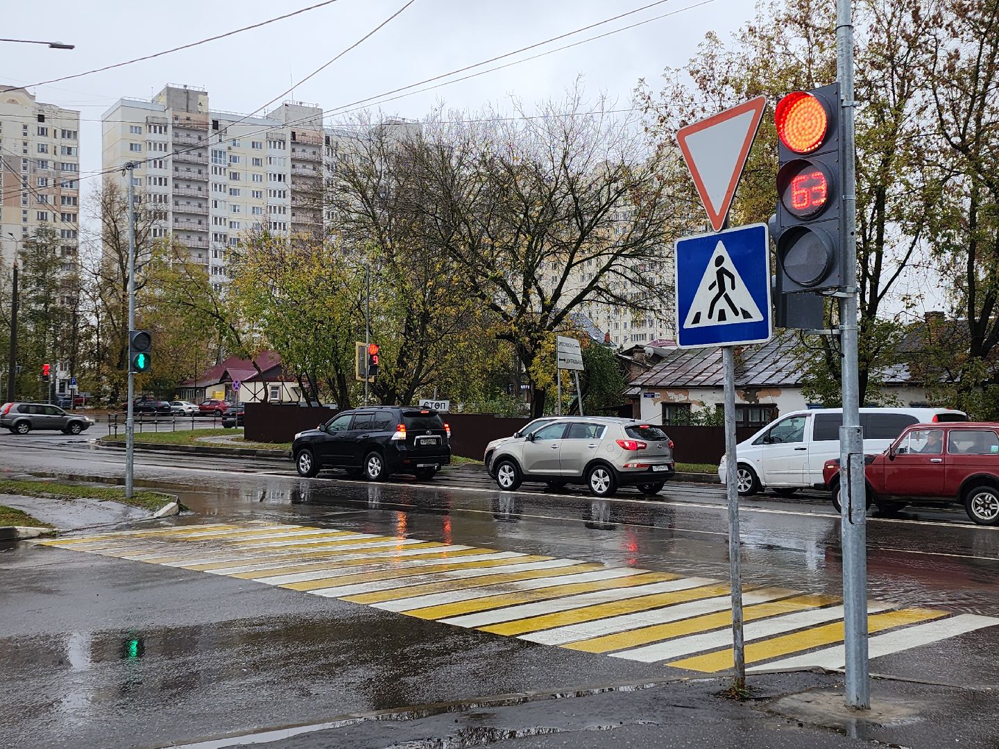 серпухов, подмосковье, новый светофор, безопасность движения,