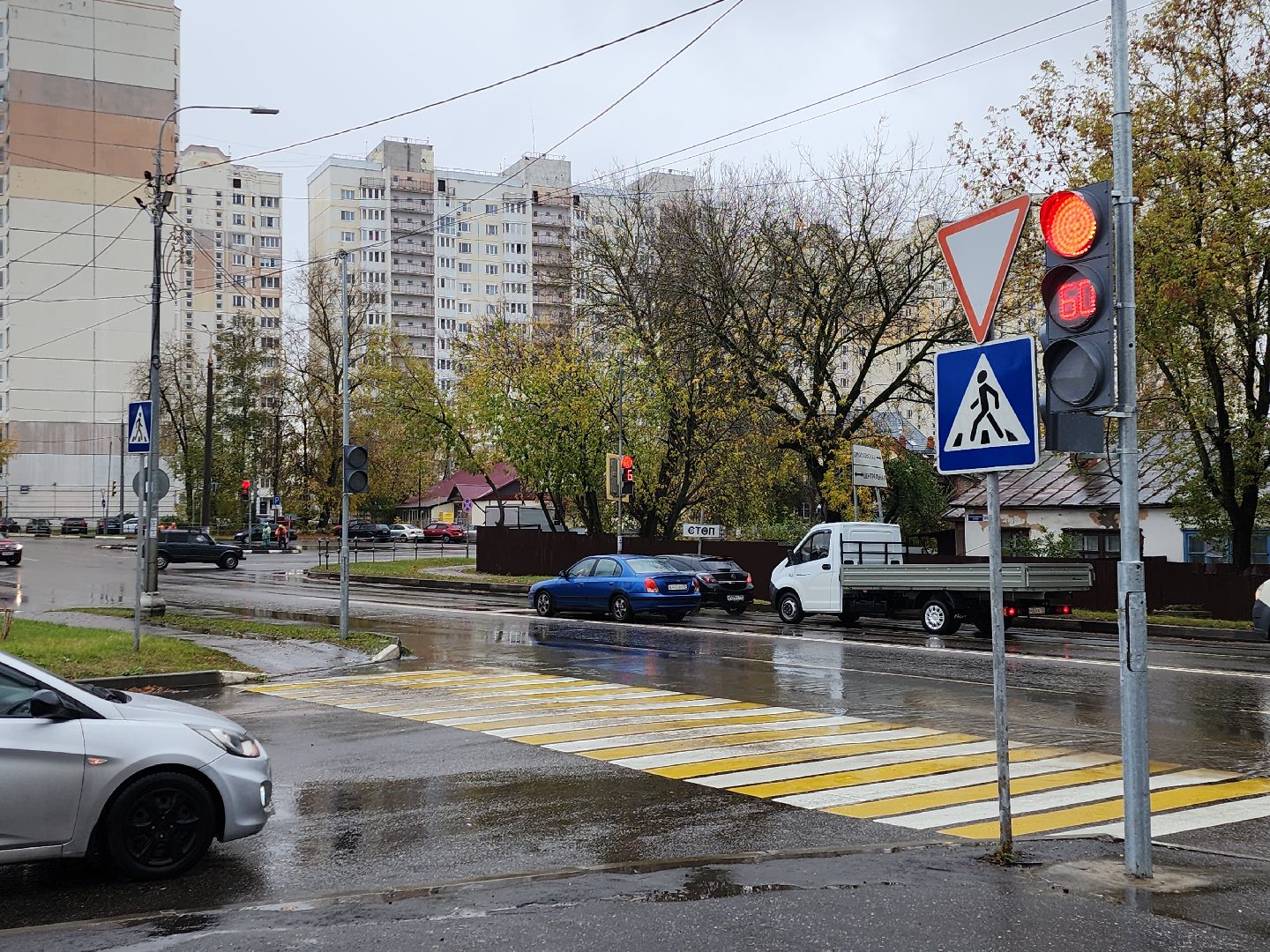 серпухов, подмосковье, новый светофор, безопасность движения,