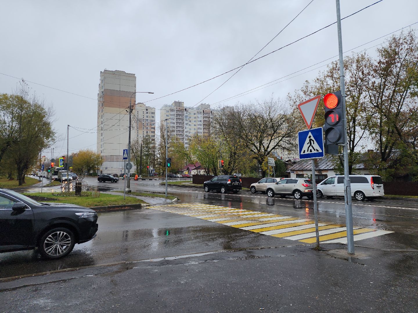 серпухов, подмосковье, новый светофор, безопасность движения,