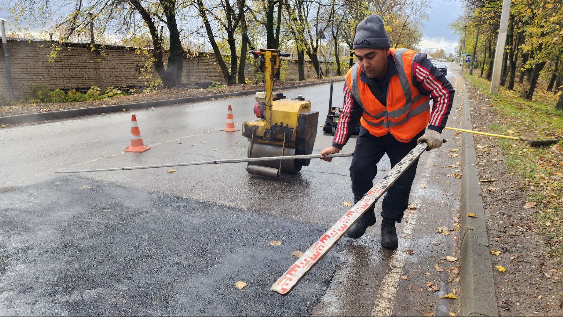 ремонт автомобильных дорог, дорога, асфальтирование, ямочный ремонт,