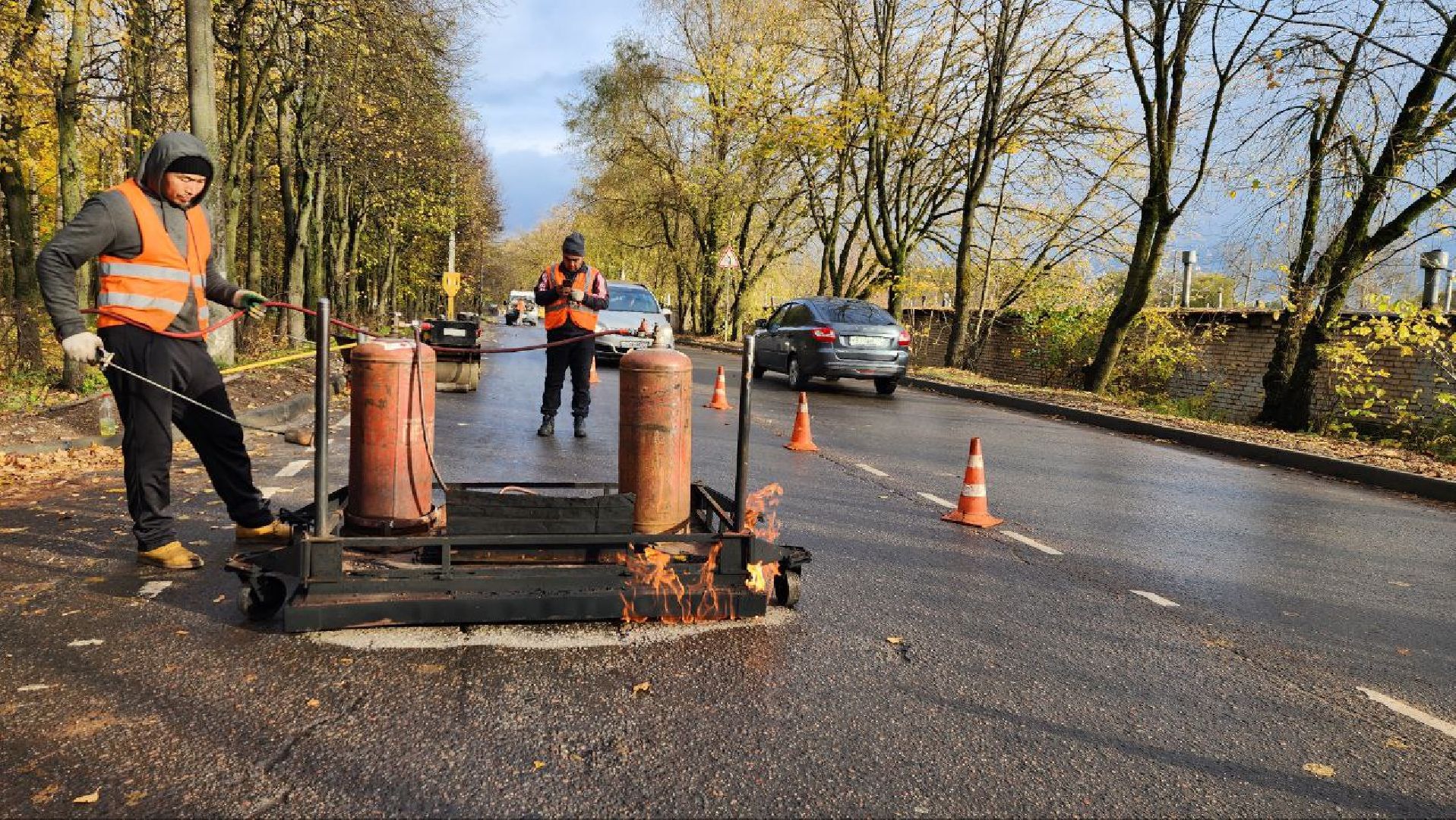 ремонт автомобильных дорог, дорога, асфальтирование, ямочный ремонт,