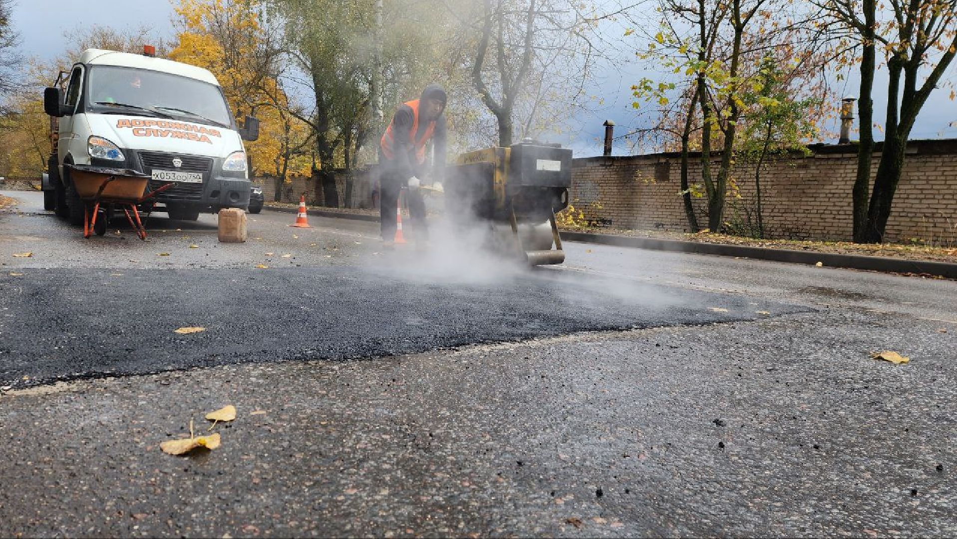 ремонт автомобильных дорог, дорога, асфальтирование, ямочный ремонт,