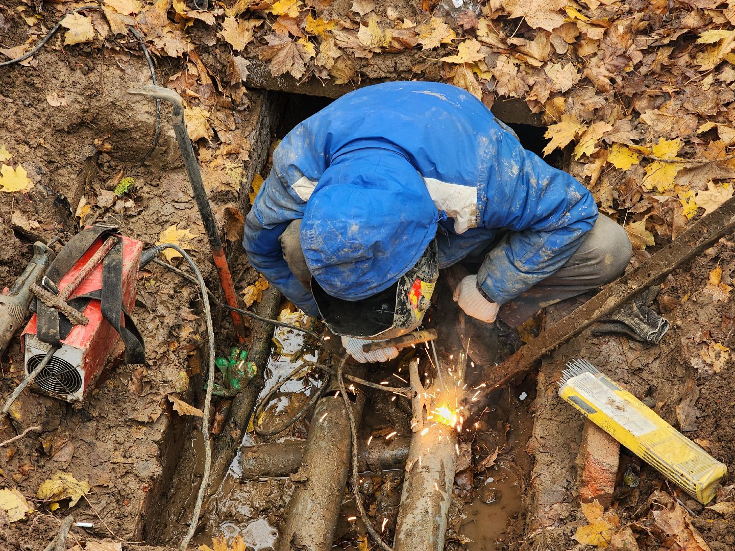 Чехов, улица Чехова, ремонт тепловых сетей, устранение аварии, теплоснабжение, пуск отопления, глава округа михаил собакин,