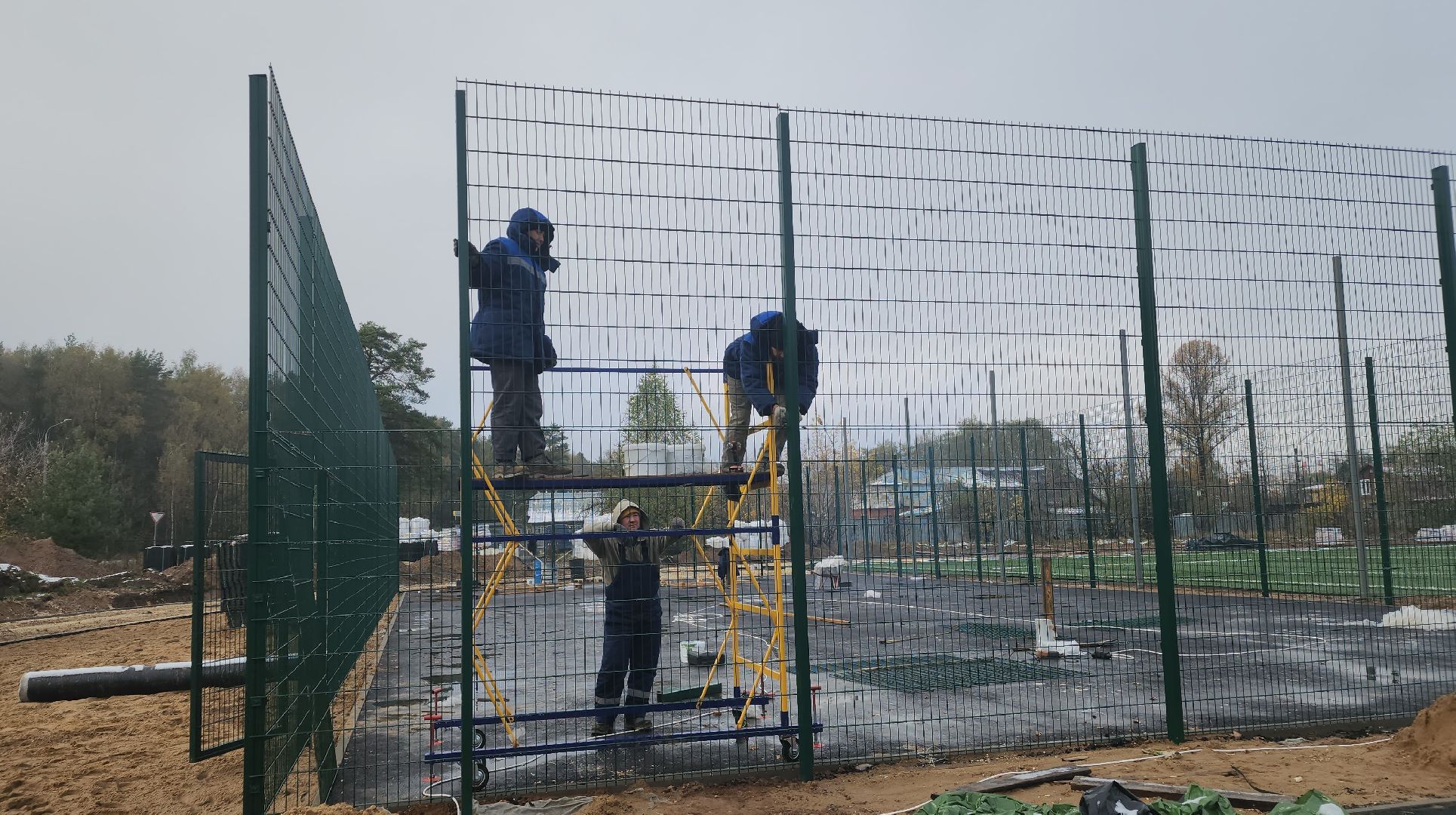 строительство, спорт, стадион, Лосино-Петровский,